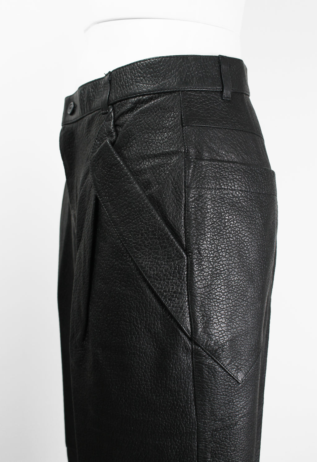 ISSEY MIYAKE 1980'S LEATHER TROUSERS