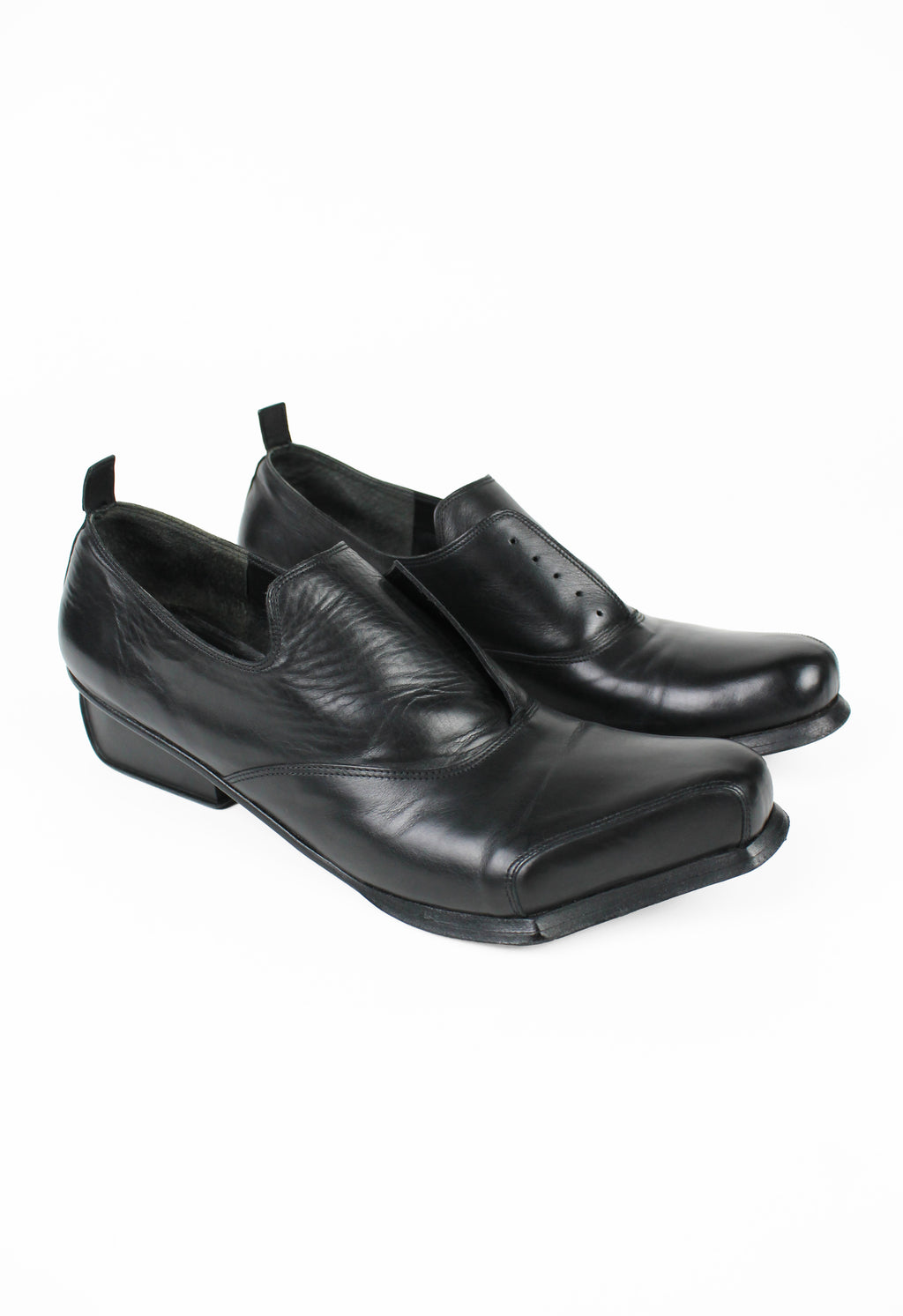 ISSEY MIYAKE 1990'S ANGULAR HEELED SHOES