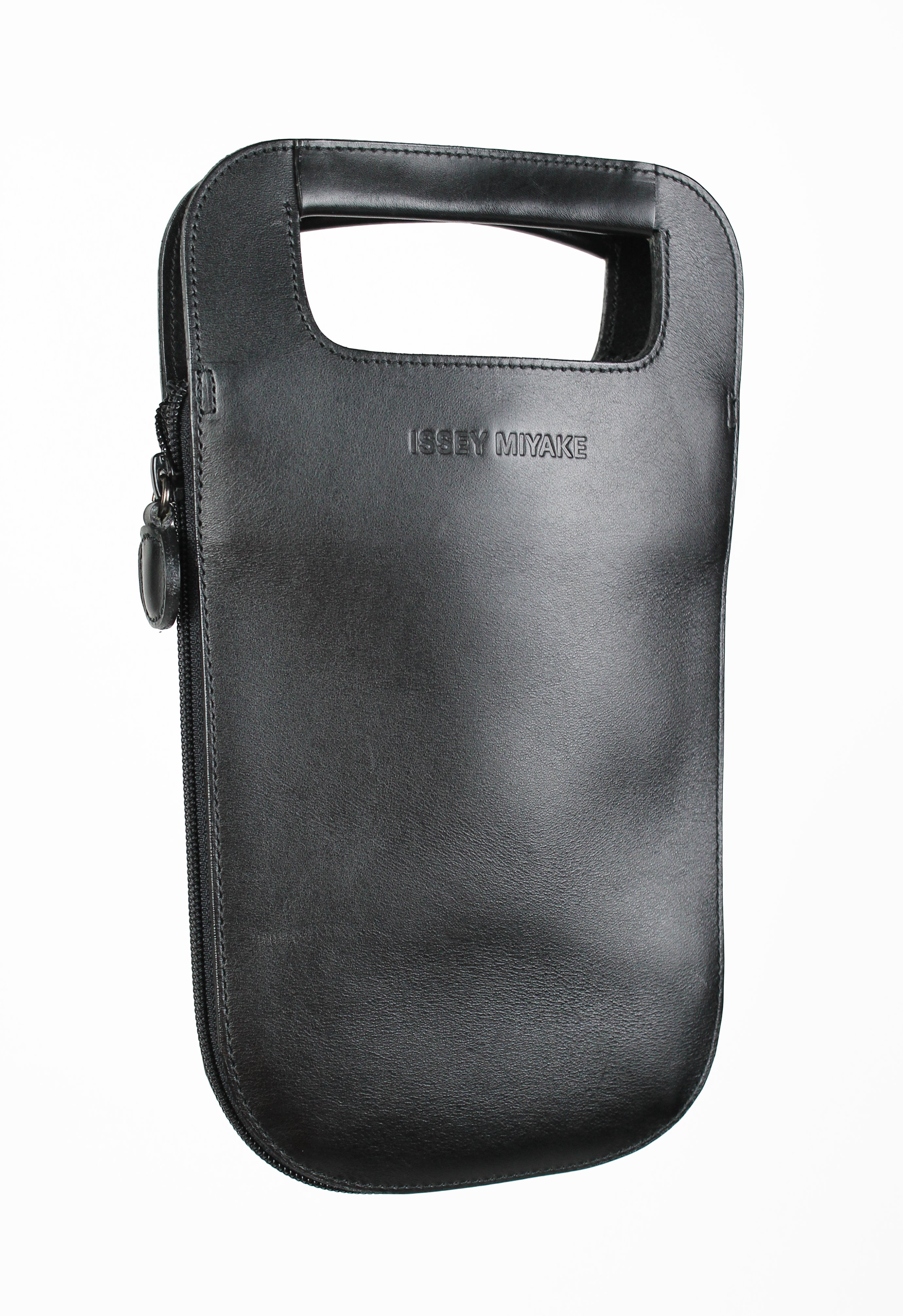 ISSEY MIYAKE 1990'S TRANSFORMABLE LEATHER AND NYLON ZIP BAG