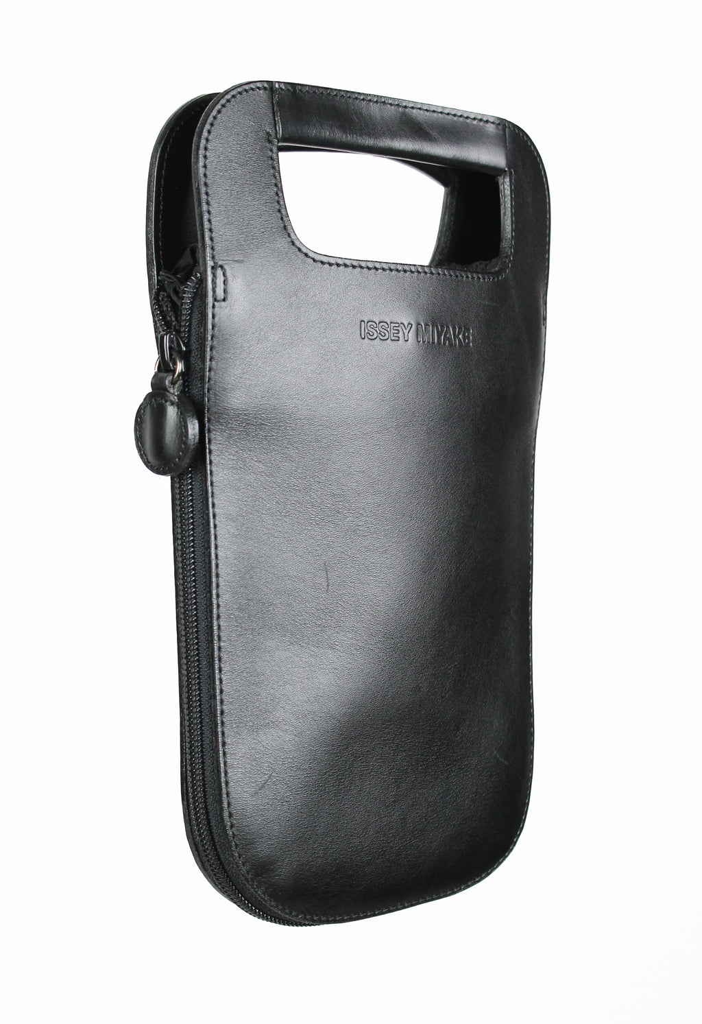 ISSEY MIYAKE 1990'S TRANSFORMABLE LEATHER AND NYLON ZIP BAG