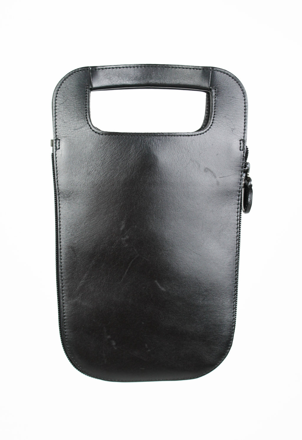 ISSEY MIYAKE 1990'S TRANSFORMABLE LEATHER AND NYLON ZIP BAG