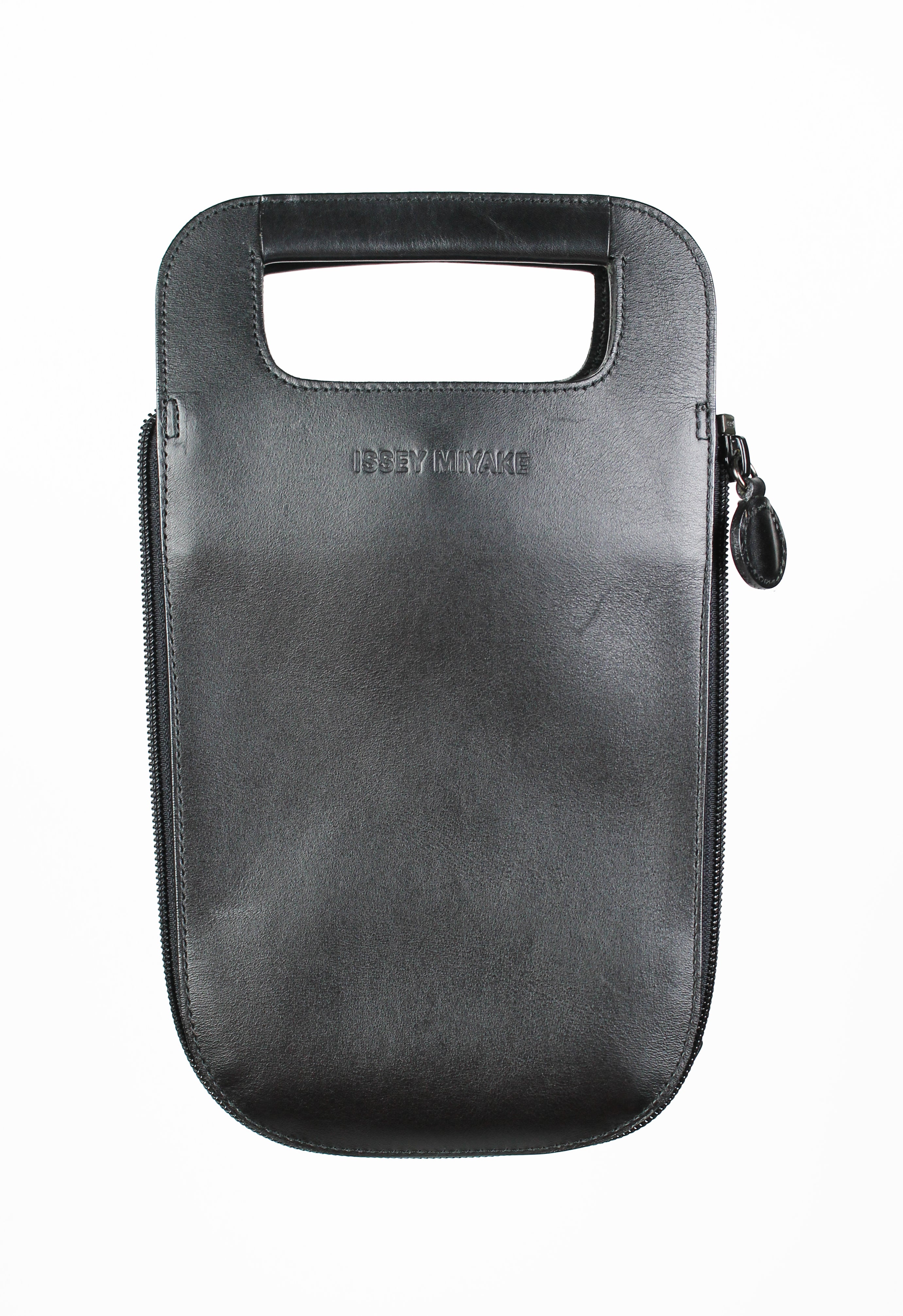 ISSEY MIYAKE 1990'S TRANSFORMABLE LEATHER AND NYLON ZIP BAG