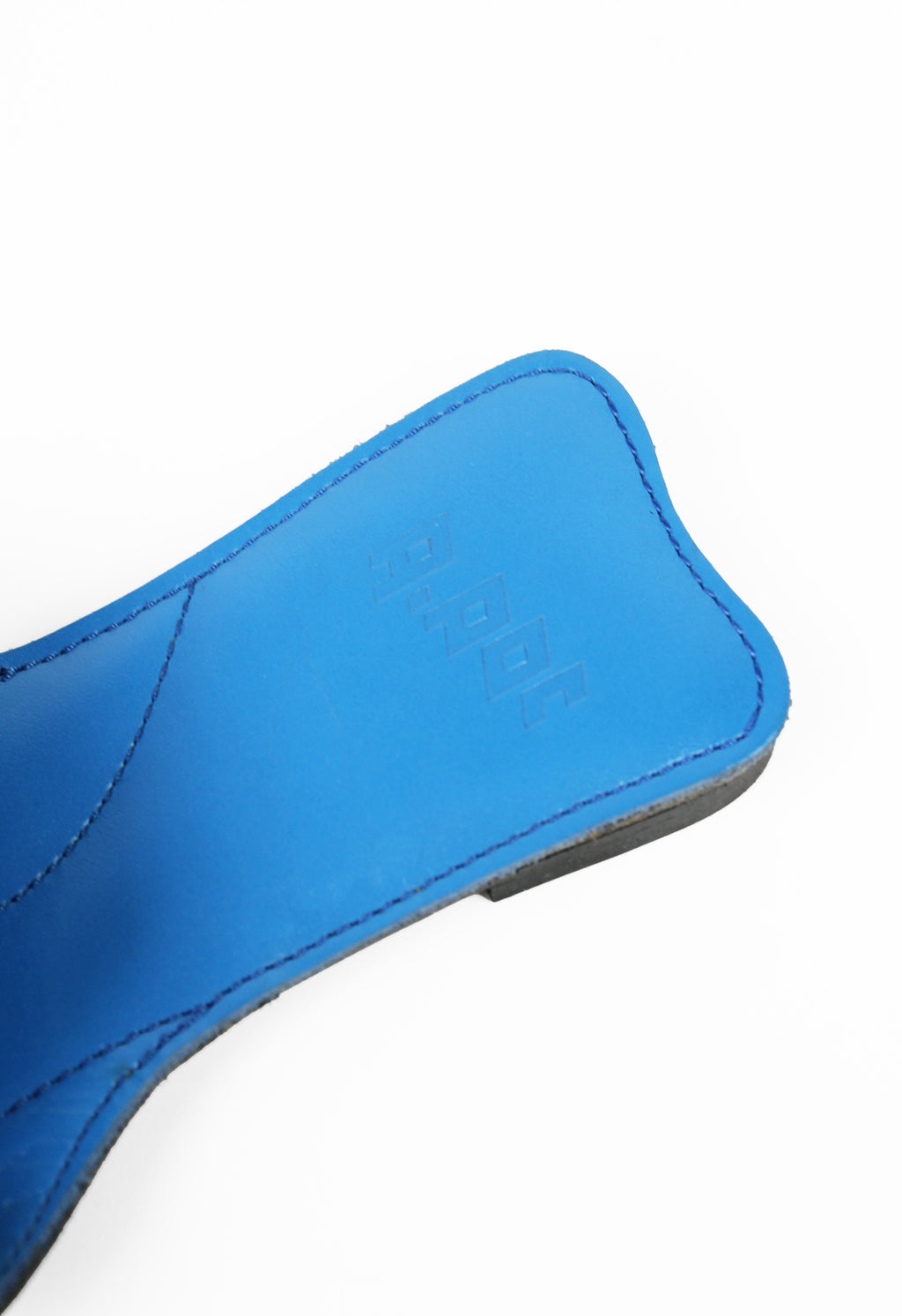 ISSEY MIYAKE A-POC BLUE FOLDED VELCRO SANDALS