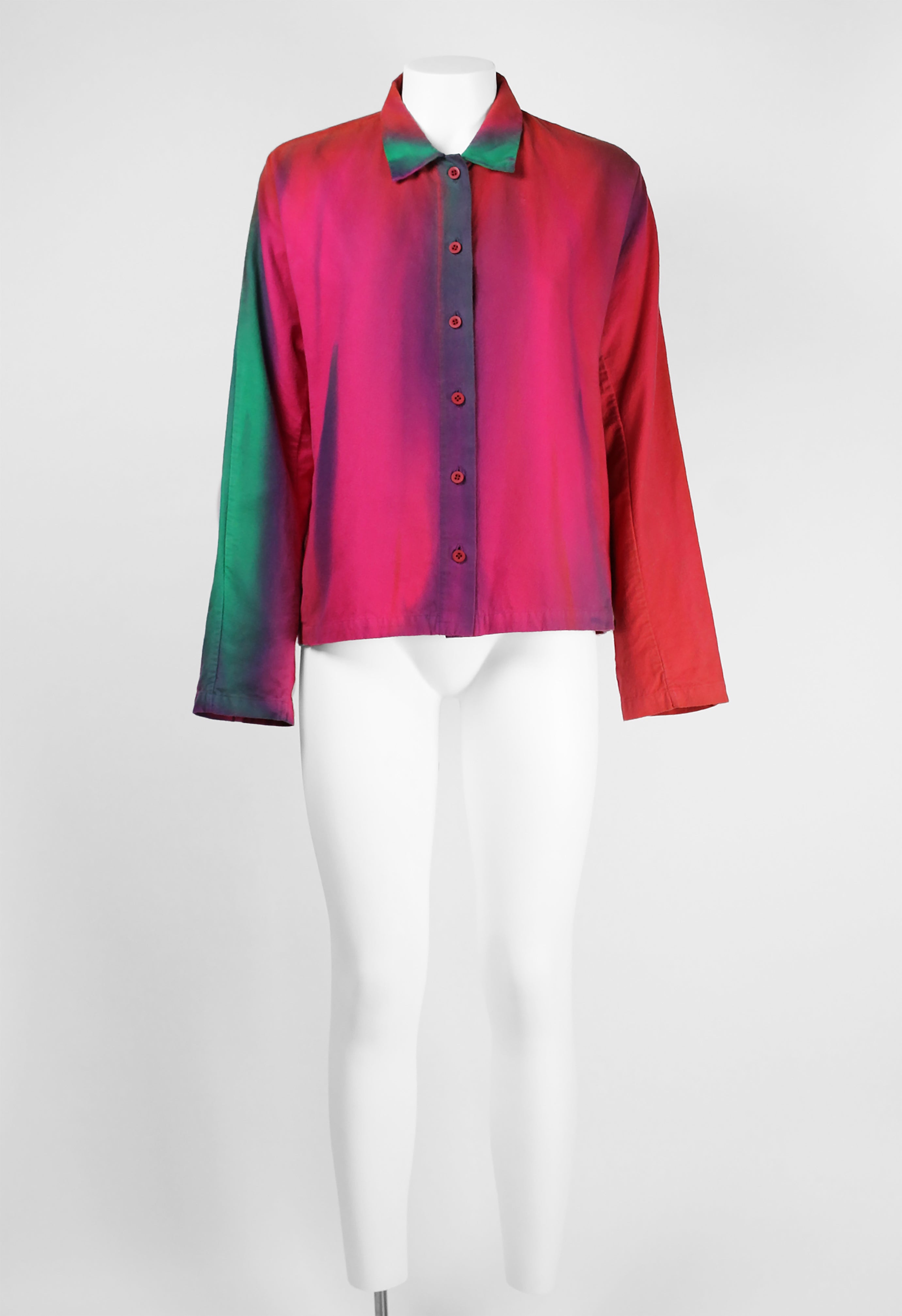ISSEY MIYAKE FW 2001 DYED MULTICOLOURED SHIRT