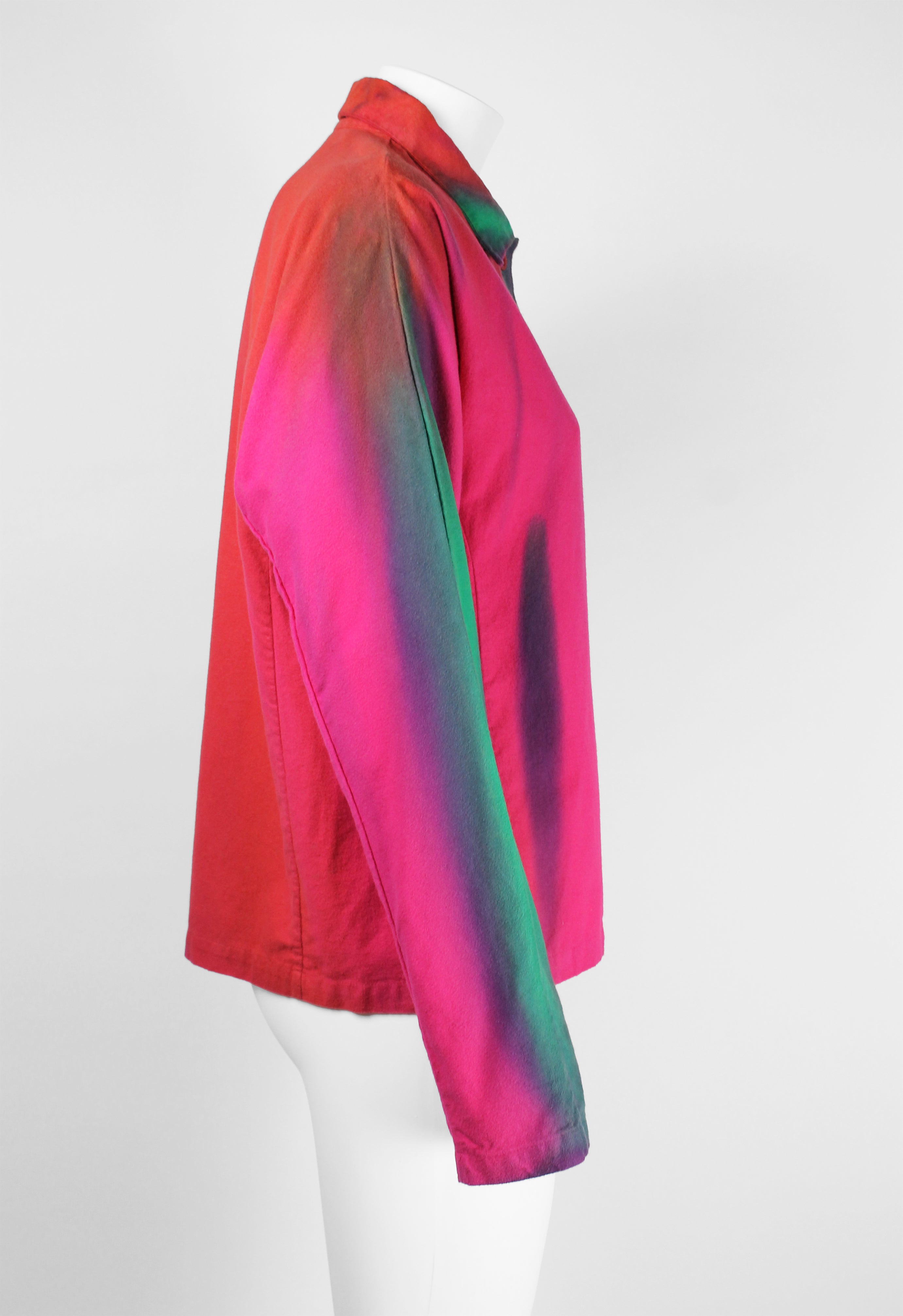 ISSEY MIYAKE FW 2001 DYED MULTICOLOURED SHIRT