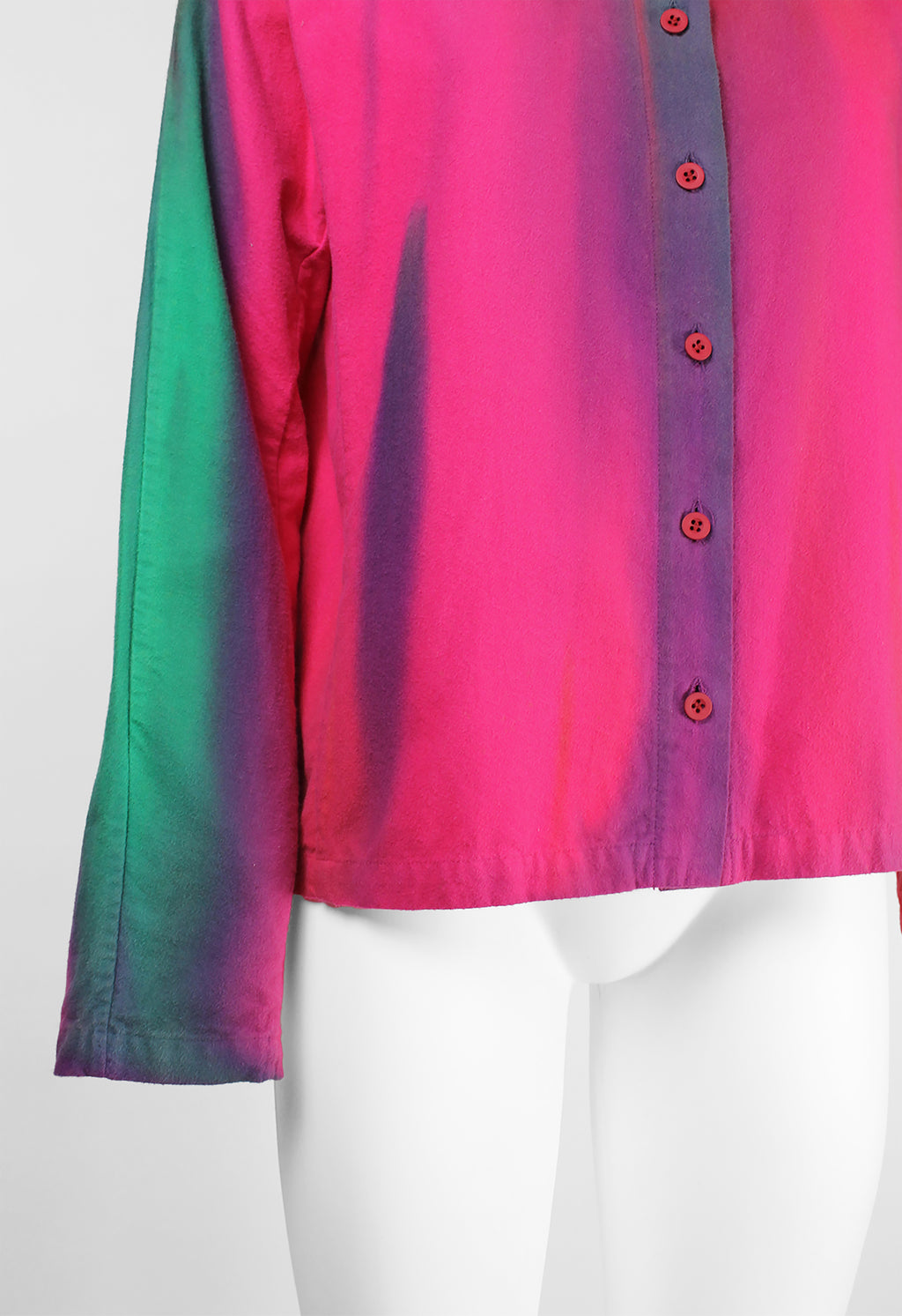 ISSEY MIYAKE FW 2001 DYED MULTICOLOURED SHIRT