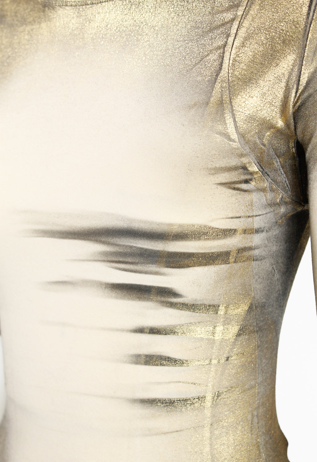 ISSEY MIYAKE FW 2002 GOLD COATED TOP