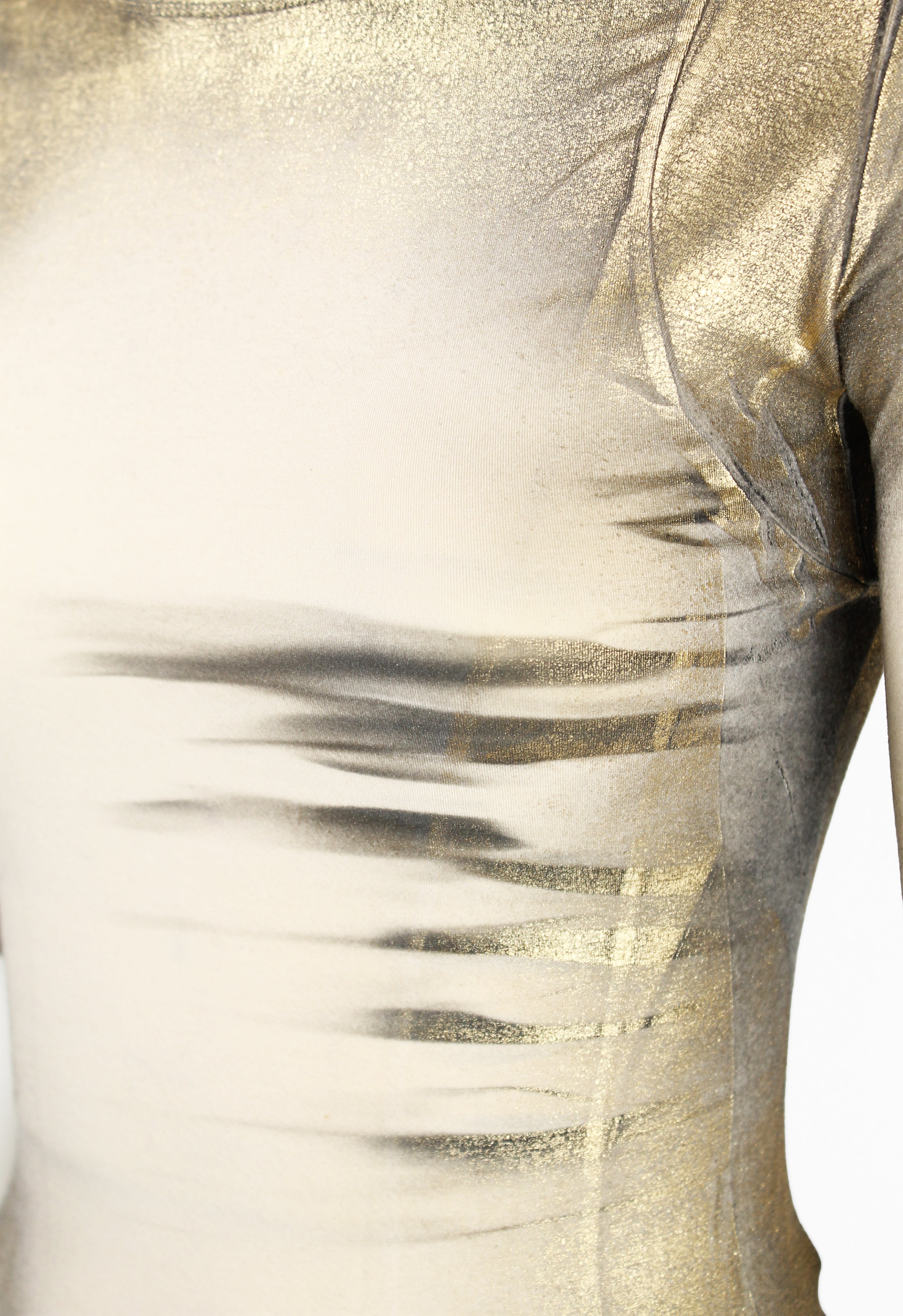 ISSEY MIYAKE FW 2002 GOLD COATED TOP