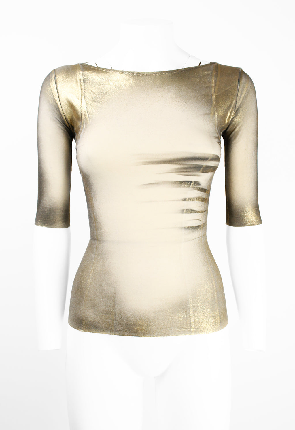 ISSEY MIYAKE FW 2002 GOLD COATED TOP