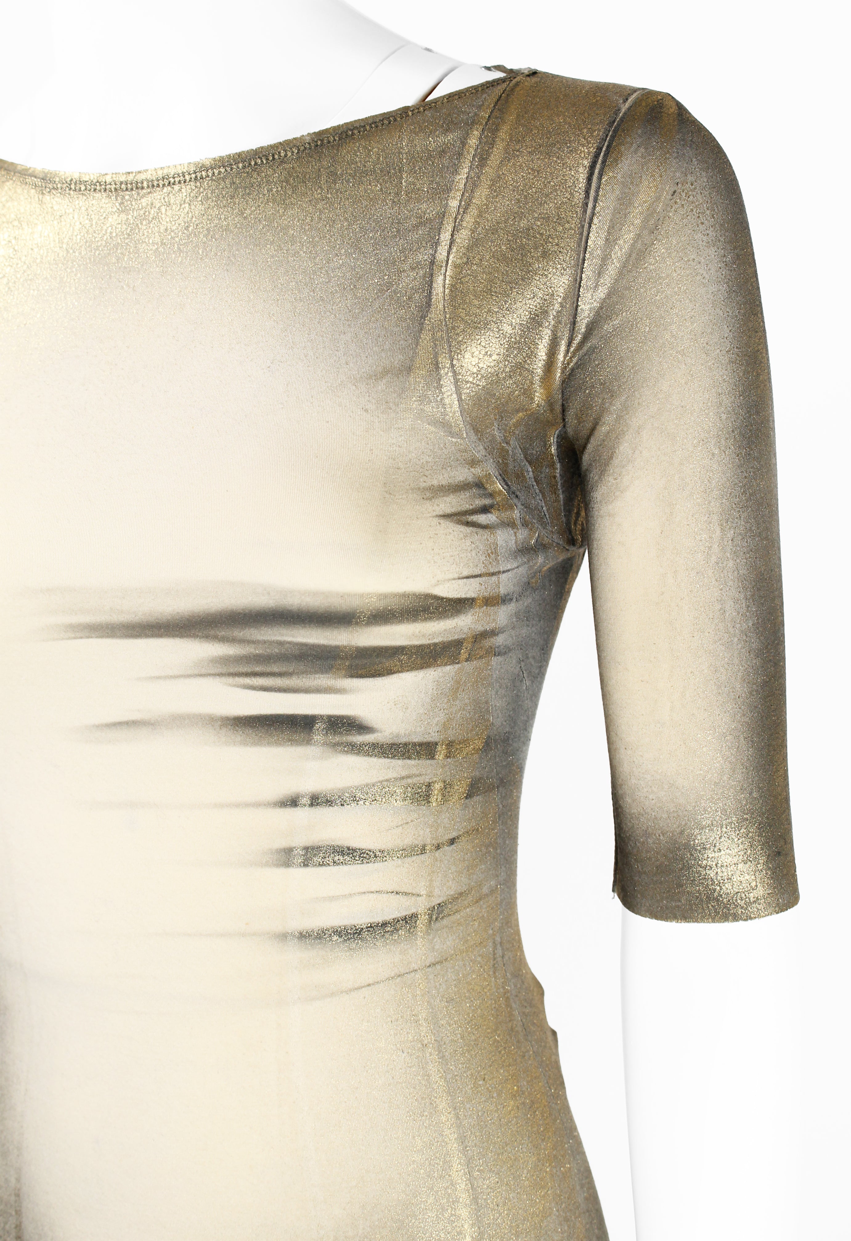 ISSEY MIYAKE FW 2002 GOLD COATED TOP