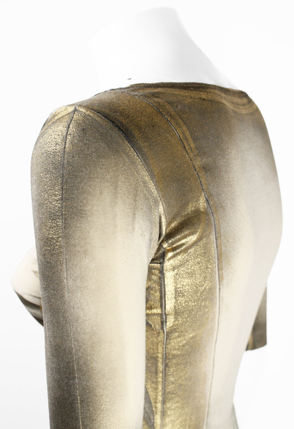 ISSEY MIYAKE FW 2002 GOLD COATED TOP