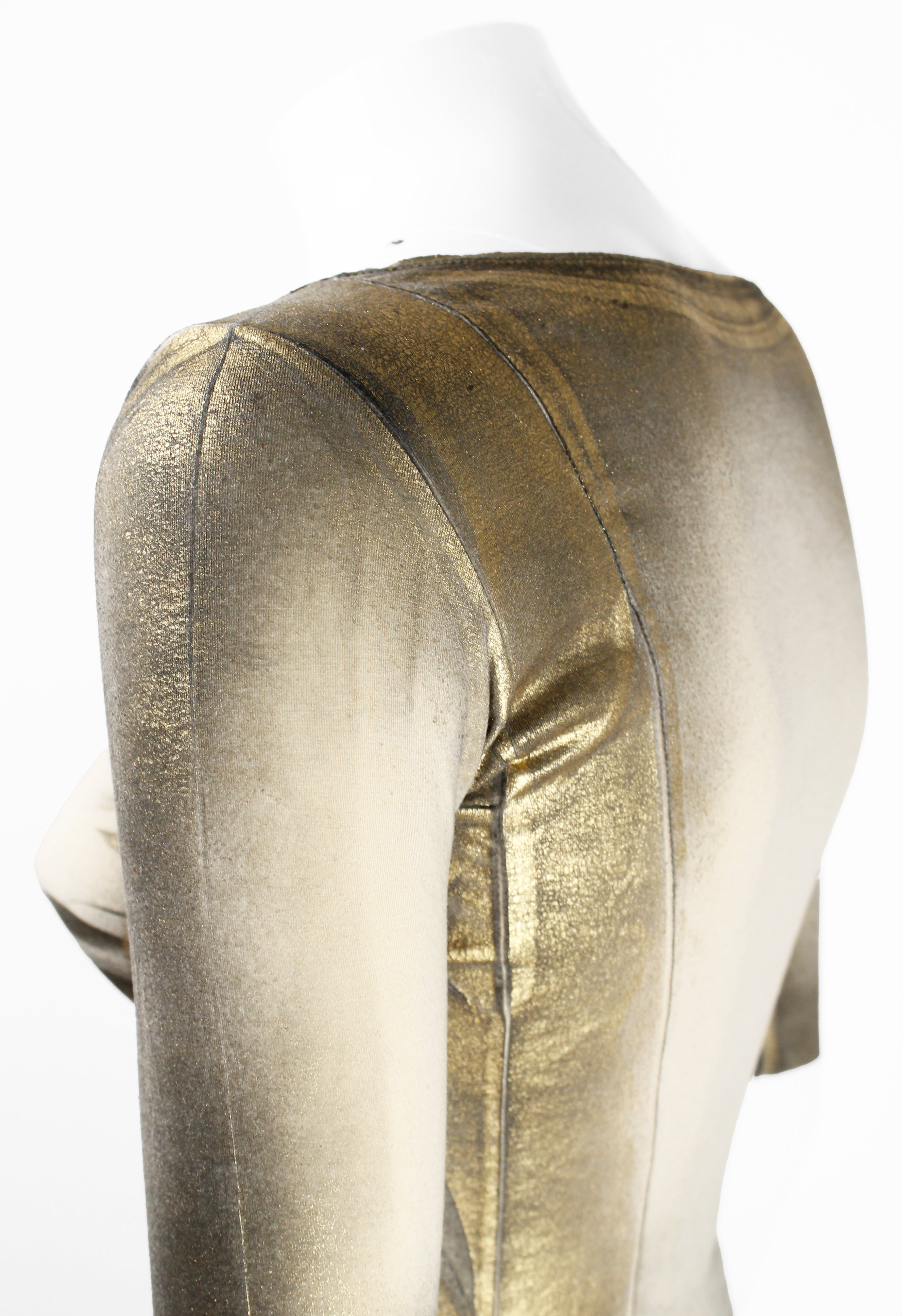ISSEY MIYAKE FW 2002 GOLD COATED TOP