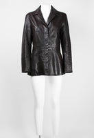 ISSEY MIYAKE FW 2002 PANELLED LEATHER JACKET