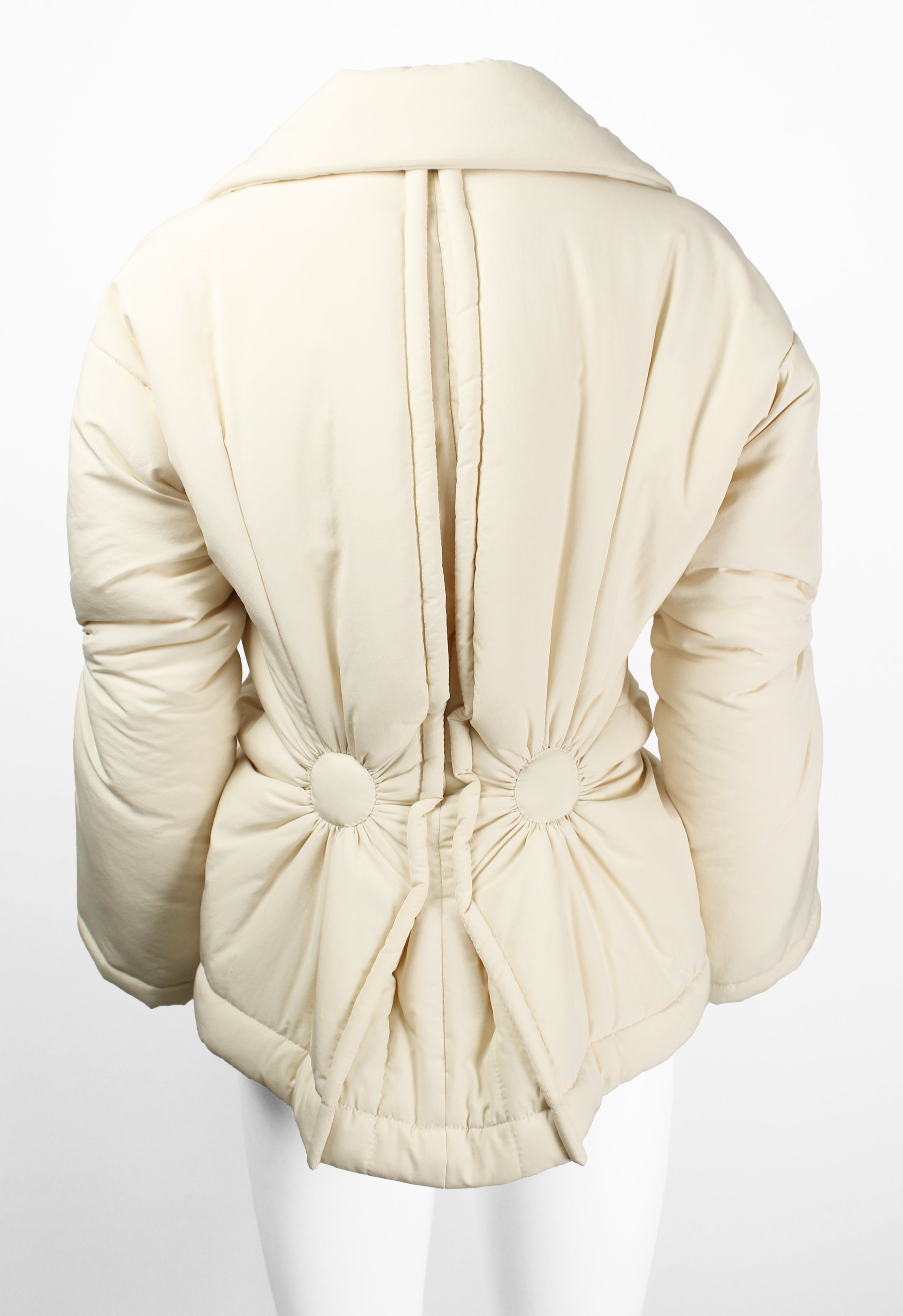 ISSEY MIYAKE FW 2003 PADDED RUCHED CIRCLE DESIGN JACKET