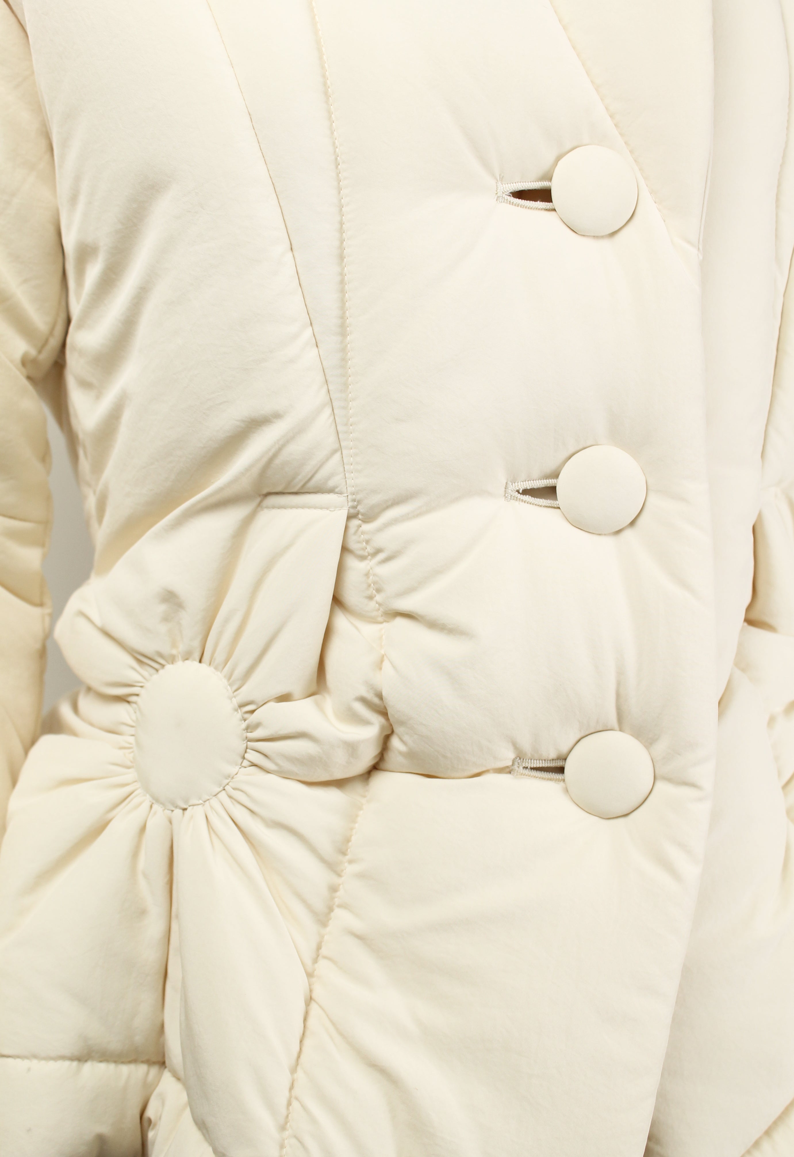 ISSEY MIYAKE FW 2003 PADDED RUCHED CIRCLE DESIGN JACKET