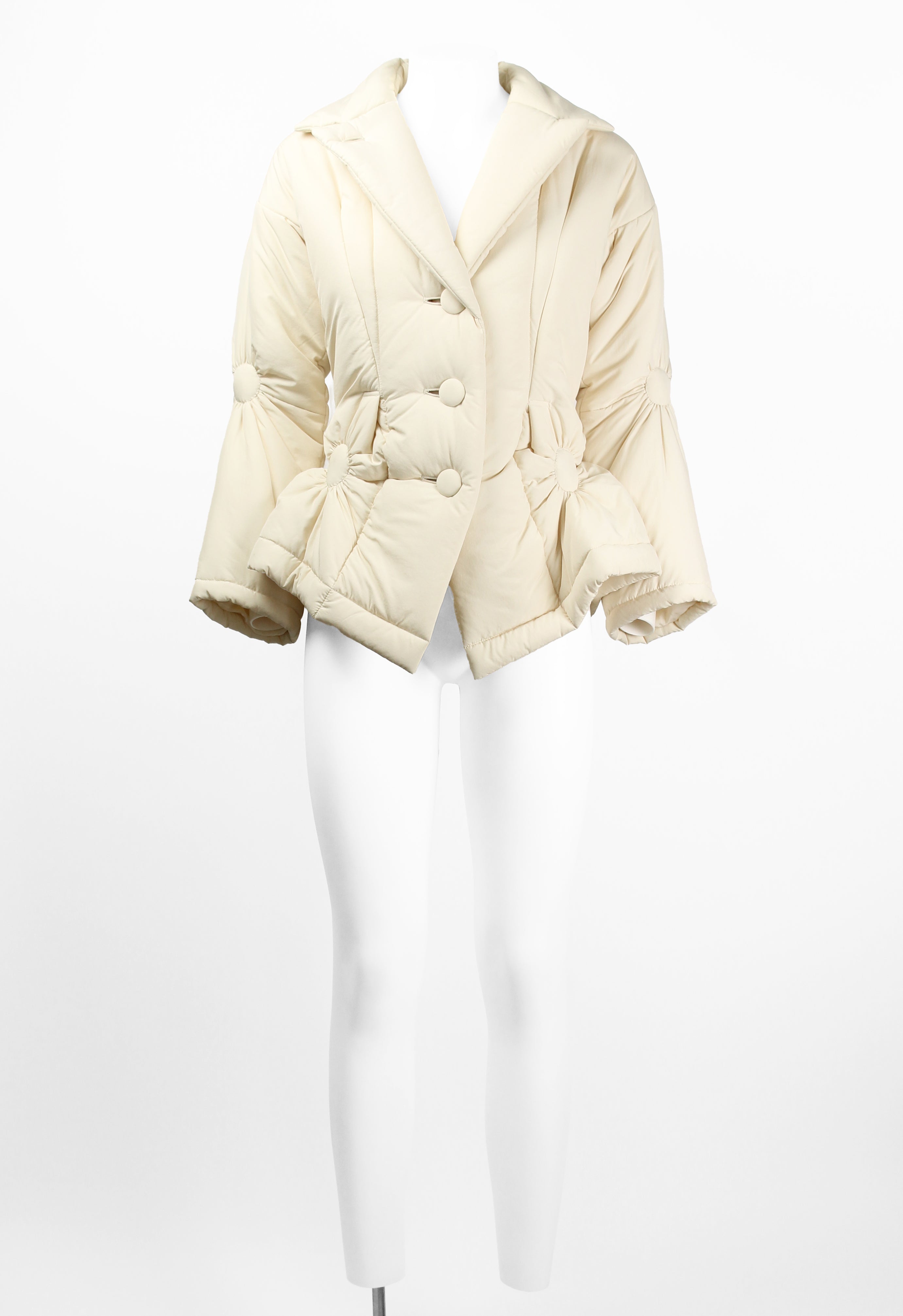 ISSEY MIYAKE FW 2003 PADDED RUCHED CIRCLE DESIGN JACKET