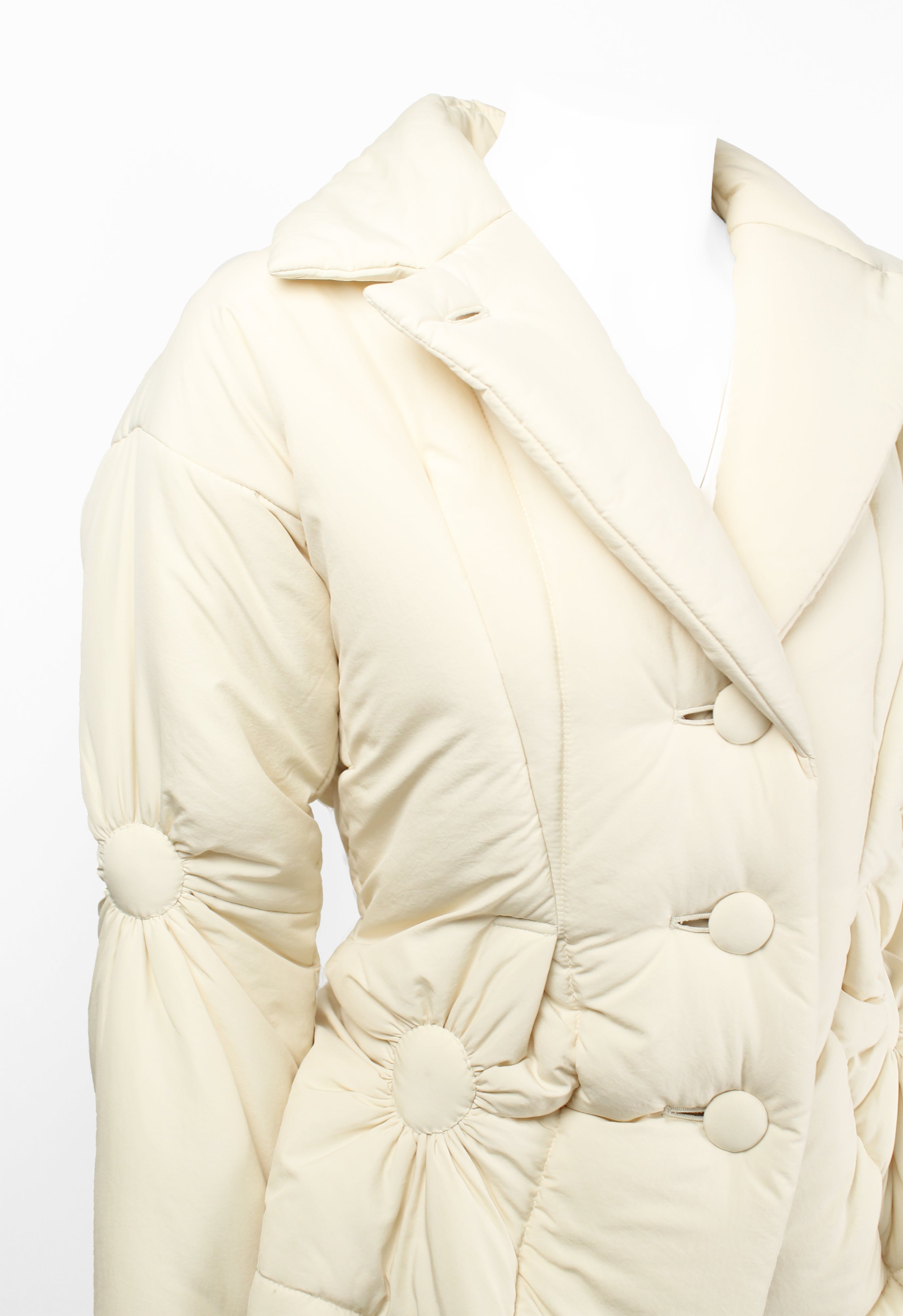 ISSEY MIYAKE FW 2003 PADDED RUCHED CIRCLE DESIGN JACKET