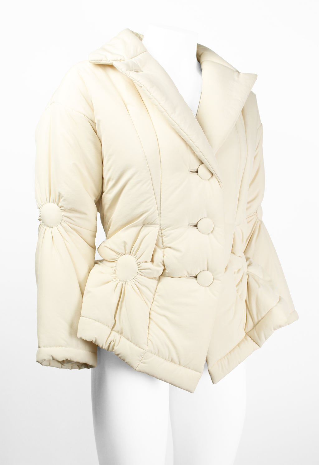 ISSEY MIYAKE FW 2003 PADDED RUCHED CIRCLE DESIGN JACKET