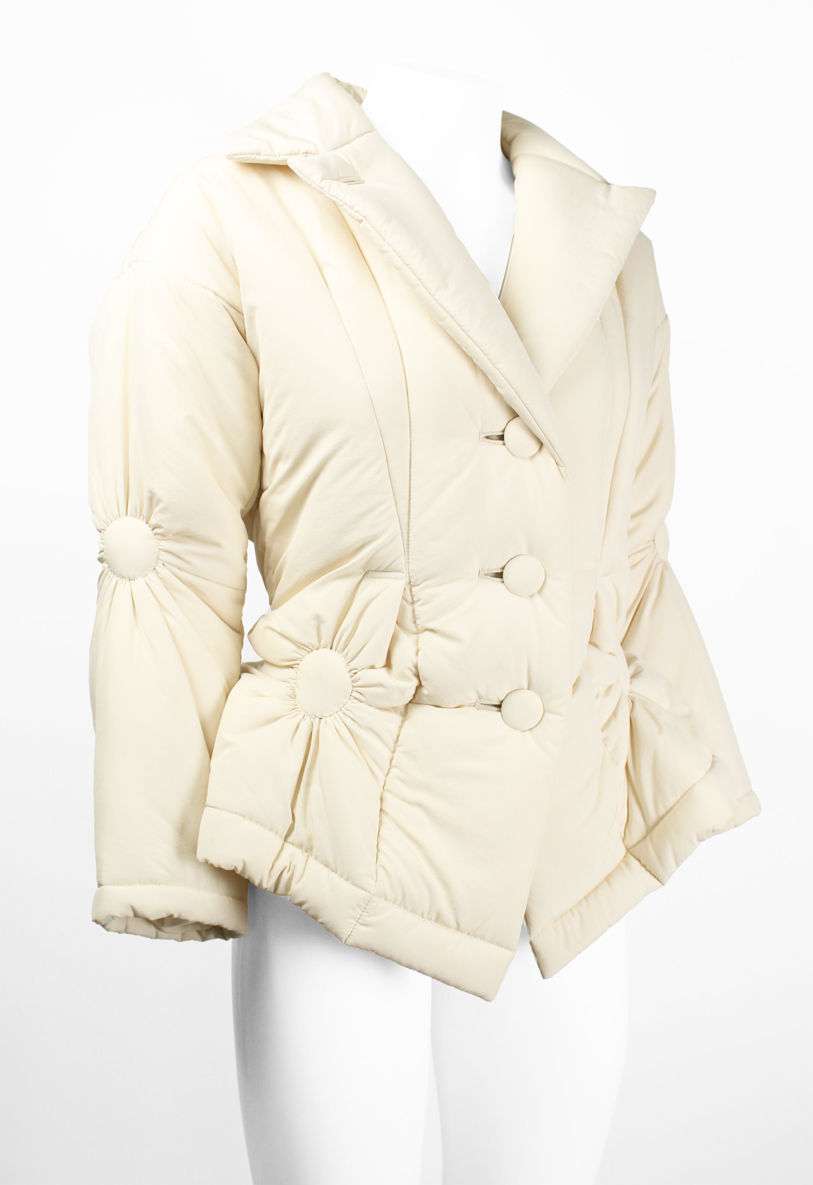 ISSEY MIYAKE FW 2003 PADDED RUCHED CIRCLE DESIGN JACKET