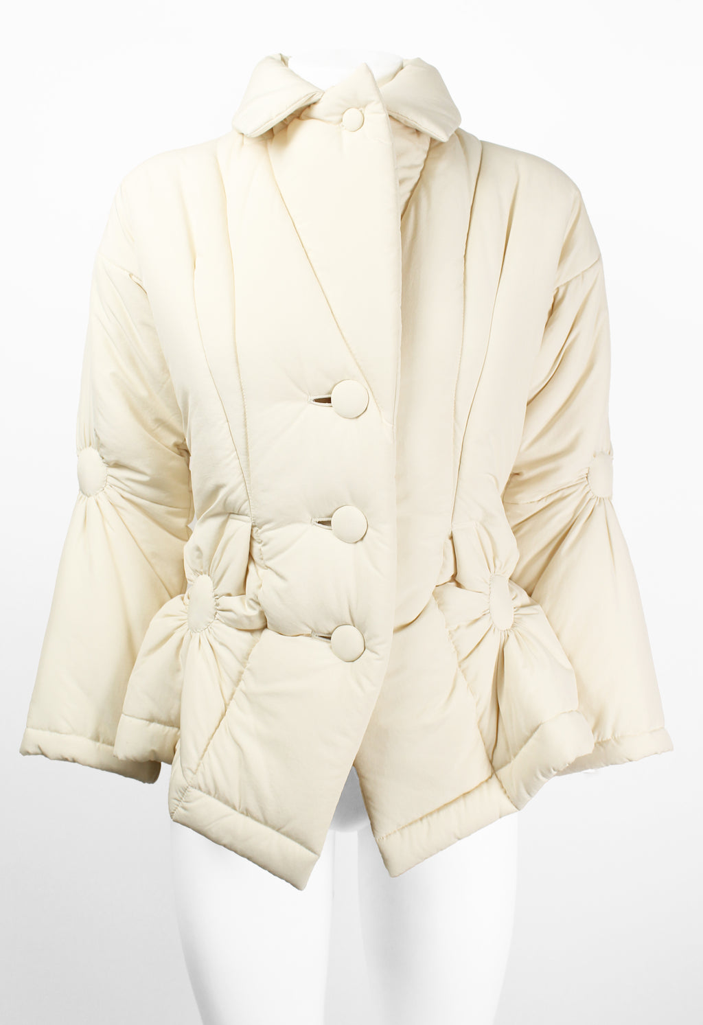ISSEY MIYAKE FW 2003 PADDED RUCHED CIRCLE DESIGN JACKET