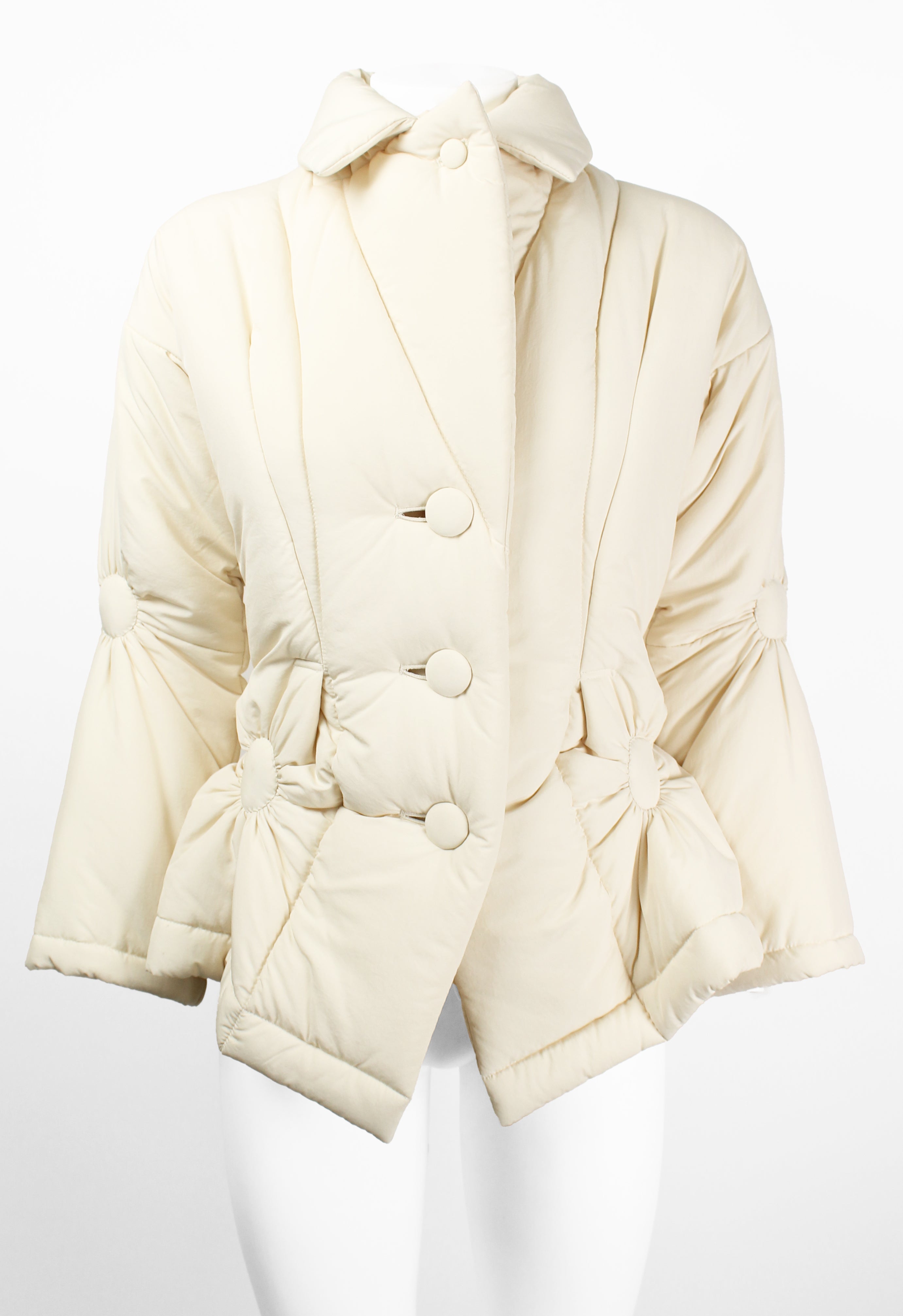 ISSEY MIYAKE FW 2003 PADDED RUCHED CIRCLE DESIGN JACKET
