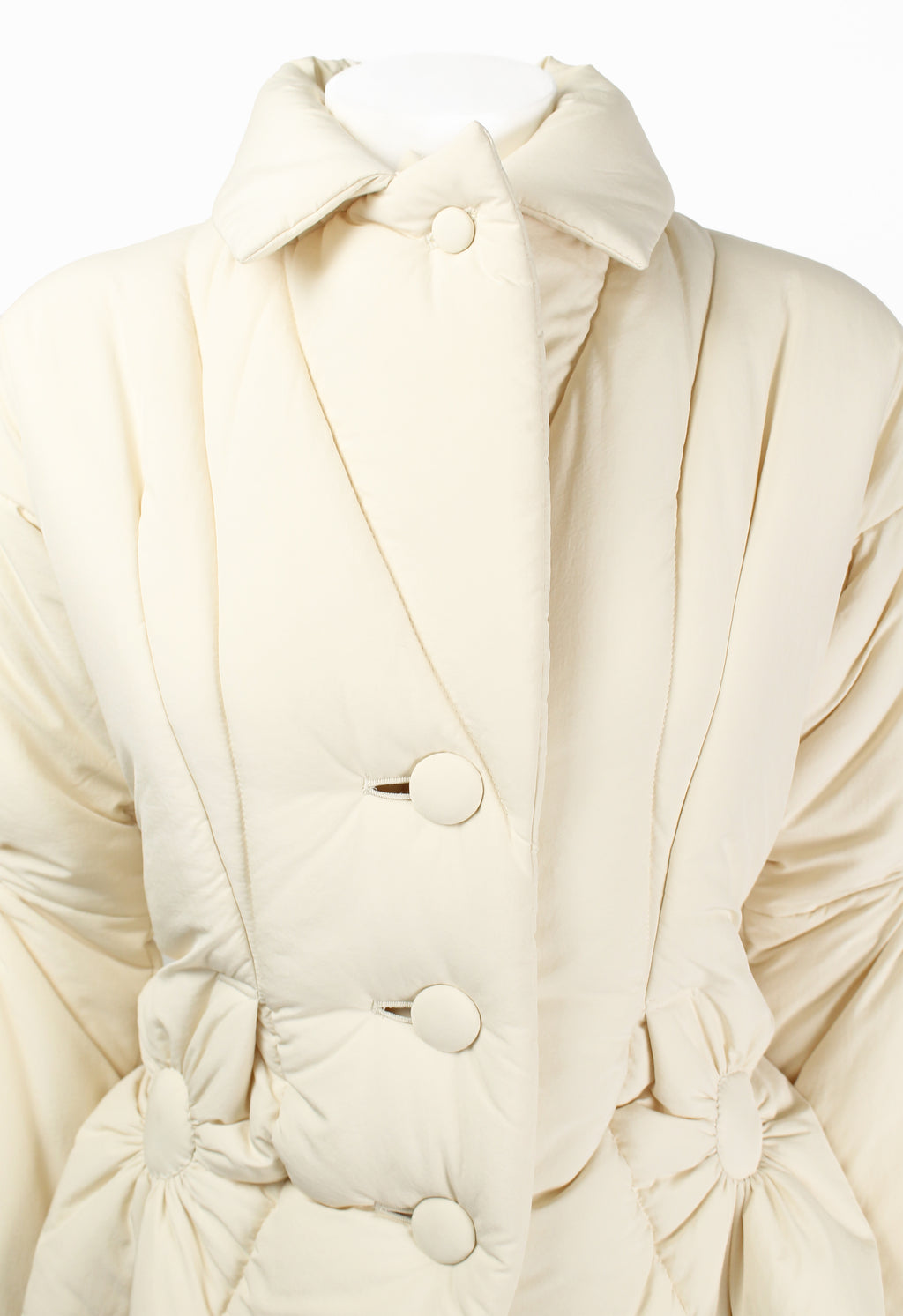 ISSEY MIYAKE FW 2003 PADDED RUCHED CIRCLE DESIGN JACKET