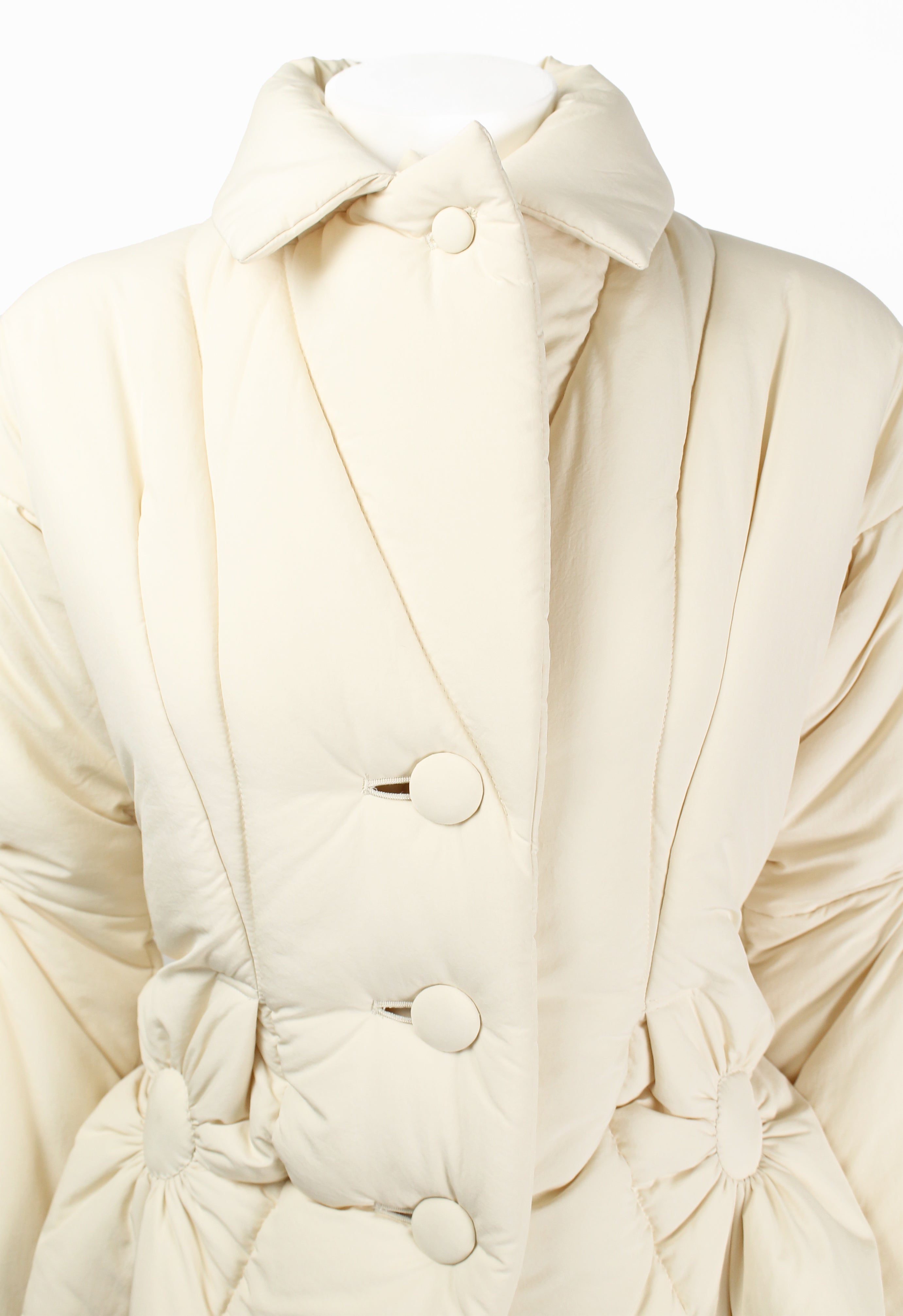 ISSEY MIYAKE FW 2003 PADDED RUCHED CIRCLE DESIGN JACKET