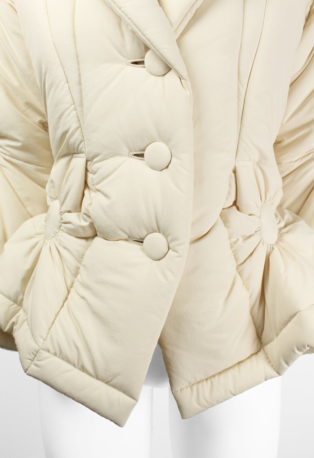 ISSEY MIYAKE FW 2003 PADDED RUCHED CIRCLE DESIGN JACKET