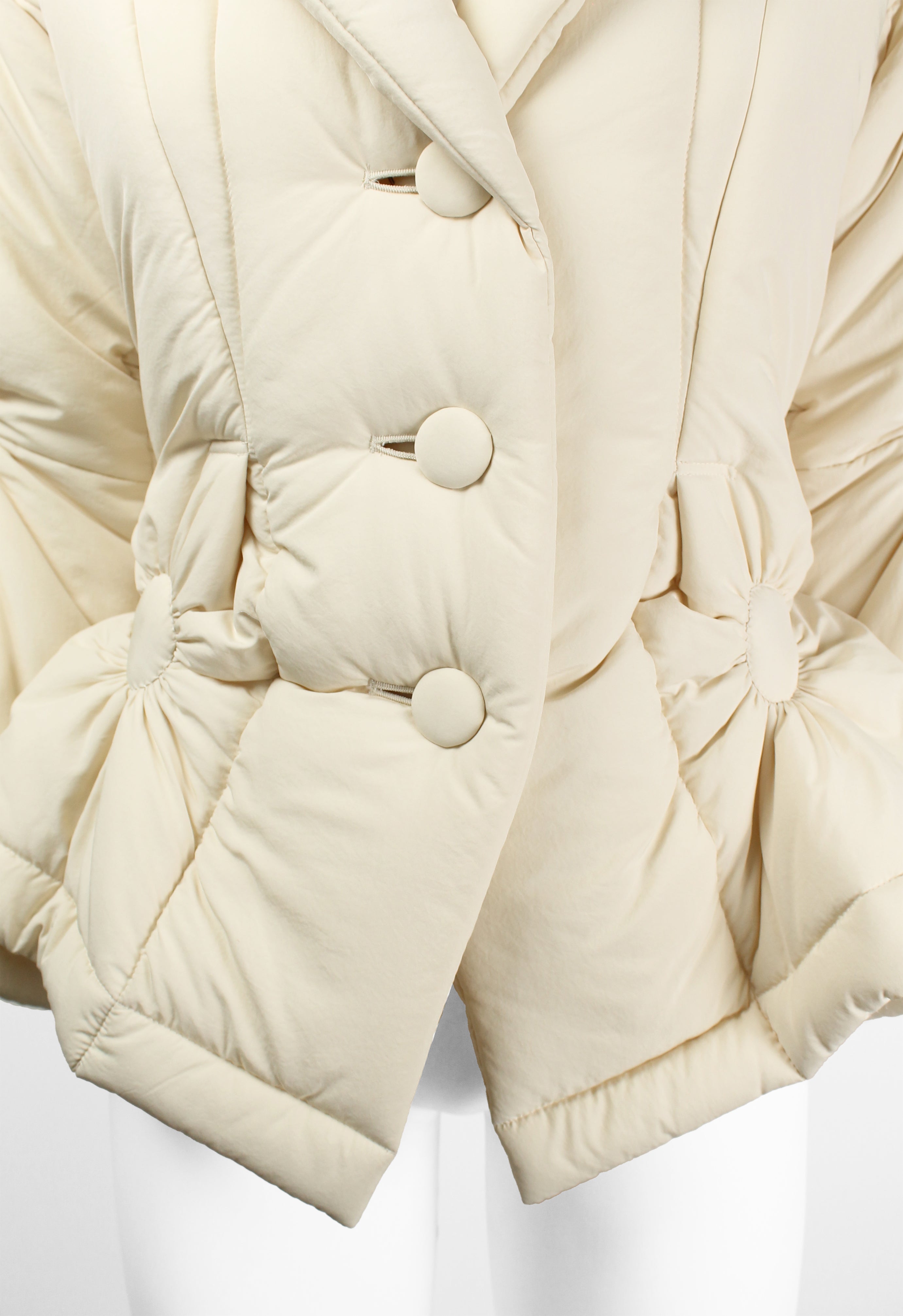 ISSEY MIYAKE FW 2003 PADDED RUCHED CIRCLE DESIGN JACKET