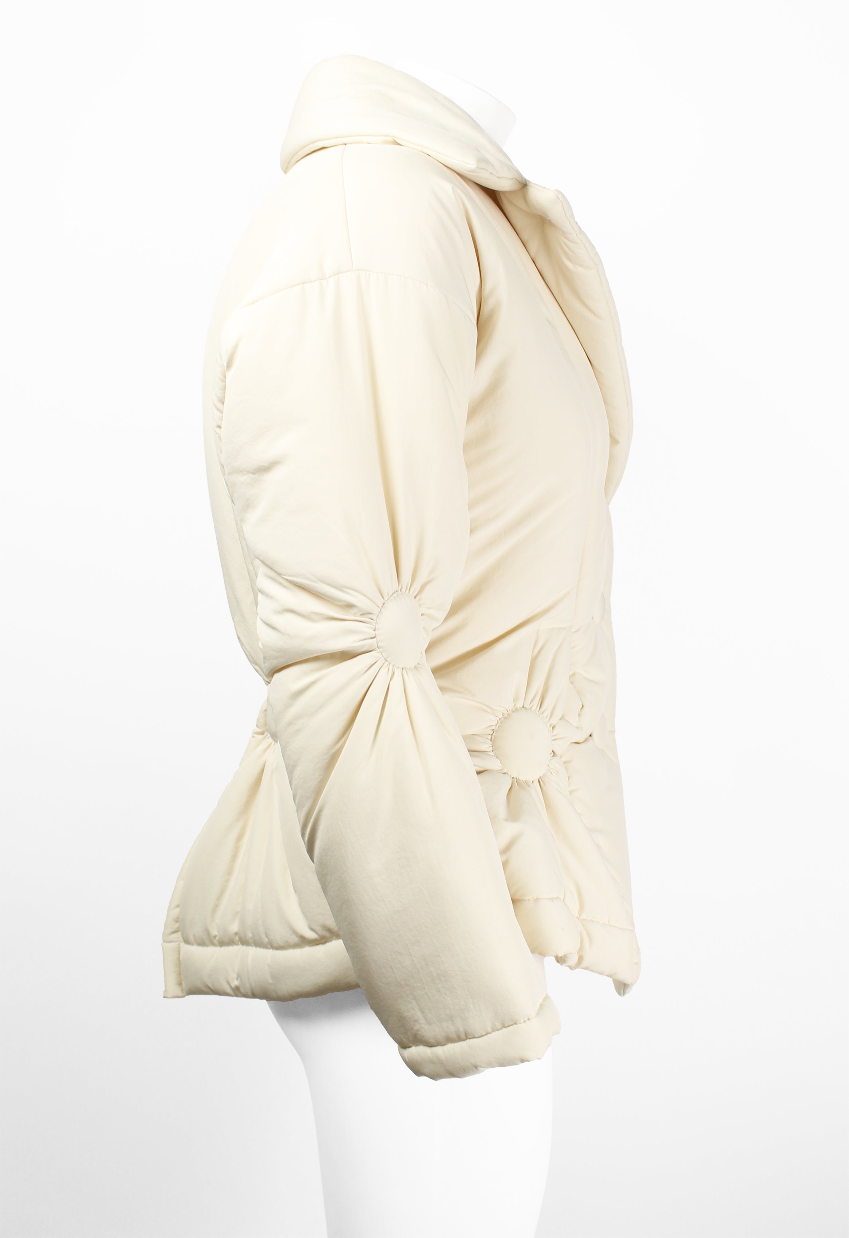 ISSEY MIYAKE FW 2003 PADDED RUCHED CIRCLE DESIGN JACKET