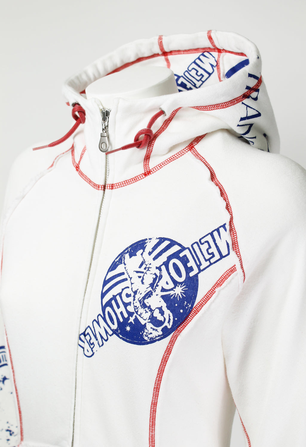 ISSEY MIYAKE FW 2004 GRAPHIC HOODIE WITH BACK ZIP