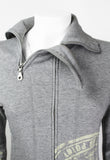 ISSEY MIYAKE FW 2004 GREY GRAPHIC DOUBLE ZIP SWEATER