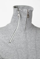 ISSEY MIYAKE FW 2004 GREY GRAPHIC DOUBLE ZIP SWEATER