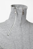 ISSEY MIYAKE FW 2004 GREY GRAPHIC DOUBLE ZIP SWEATER
