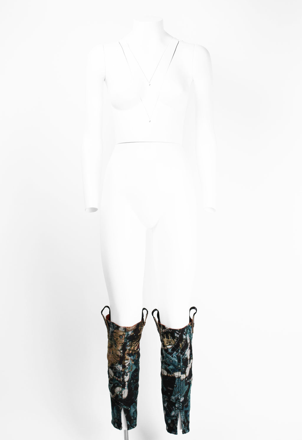 ISSEY MIYAKE FW 2007 TALL WESTERN JACQUARD GAITERS