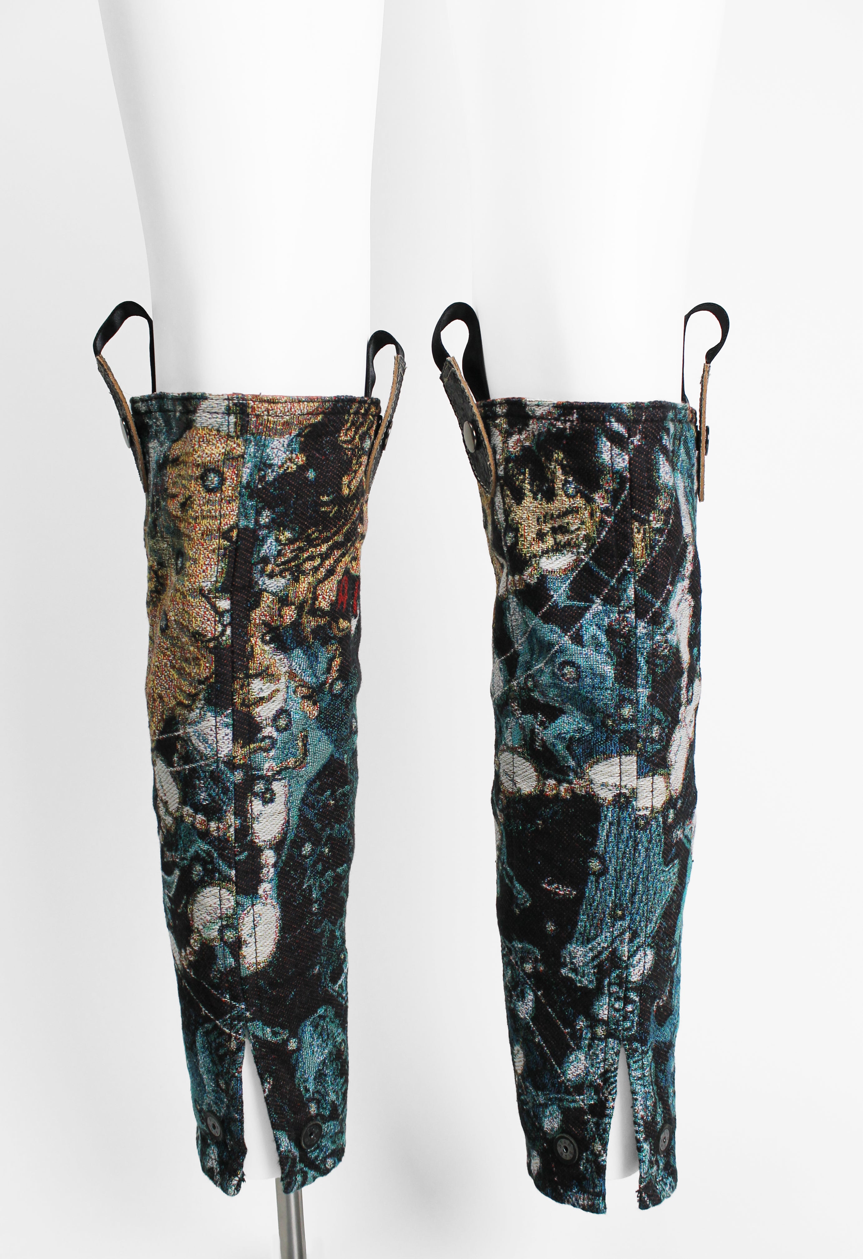 ISSEY MIYAKE FW 2007 TALL WESTERN JACQUARD GAITERS