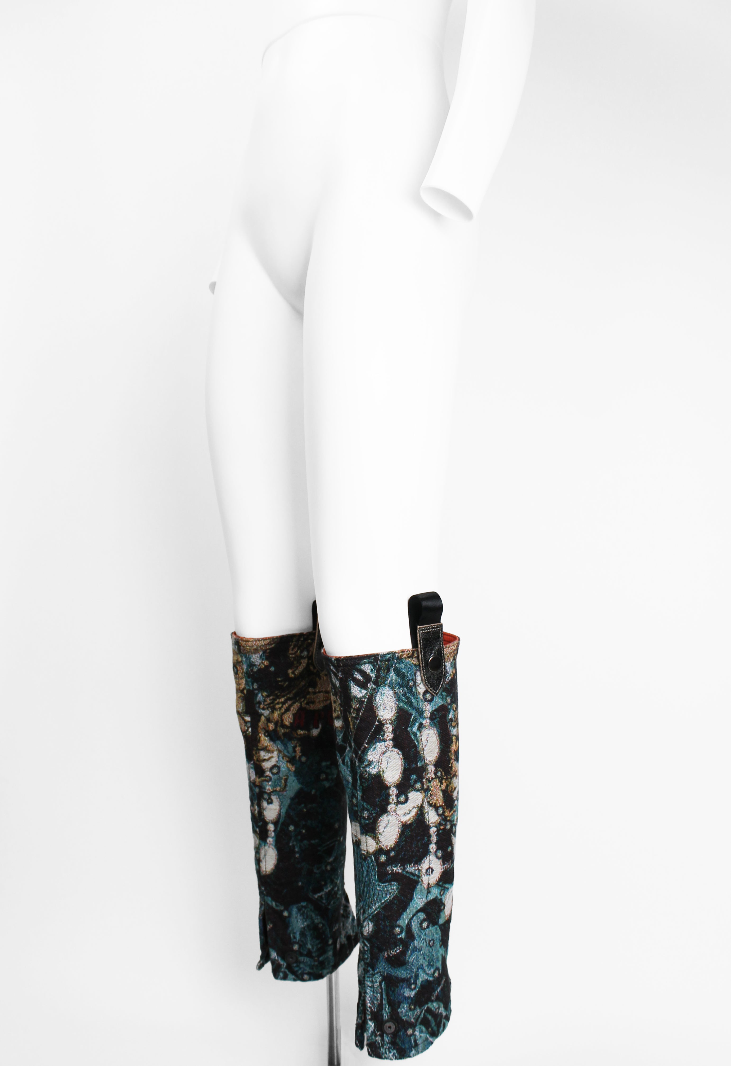 ISSEY MIYAKE FW 2007 TALL WESTERN JACQUARD GAITERS