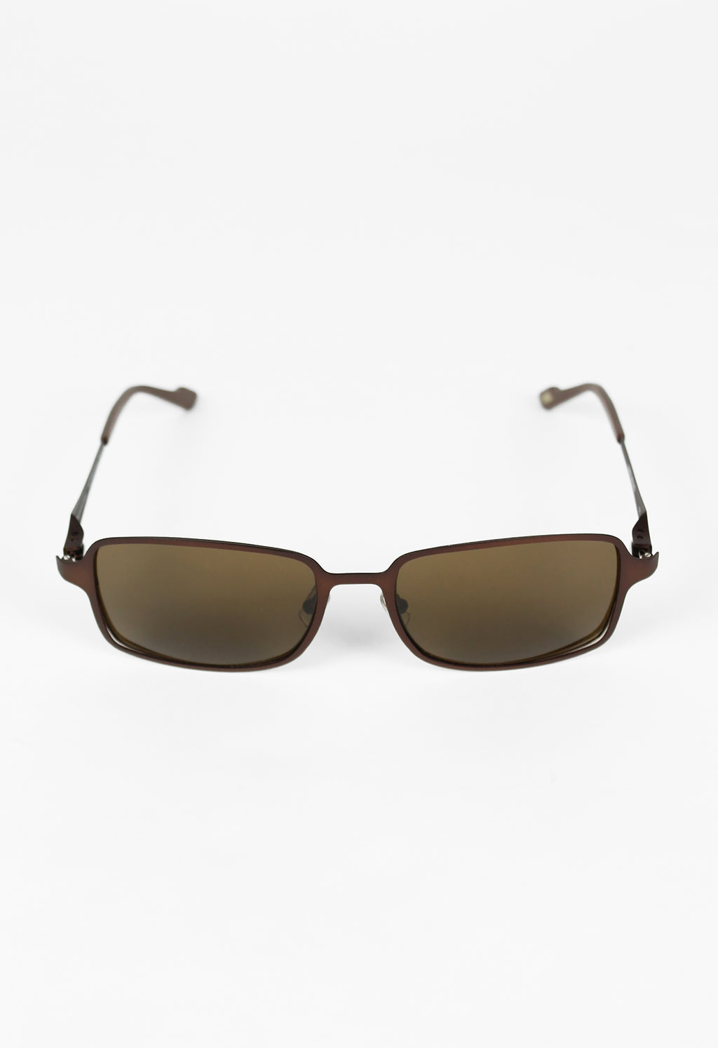 ISSEY MIYAKE MEN METALLIC BROWN SUNGLASSES