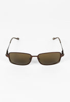 ISSEY MIYAKE MEN METALLIC BROWN SUNGLASSES