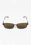 ISSEY MIYAKE MEN METALLIC BROWN SUNGLASSES