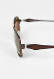 ISSEY MIYAKE MEN METALLIC BROWN SUNGLASSES