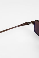 ISSEY MIYAKE MEN METALLIC BROWN SUNGLASSES