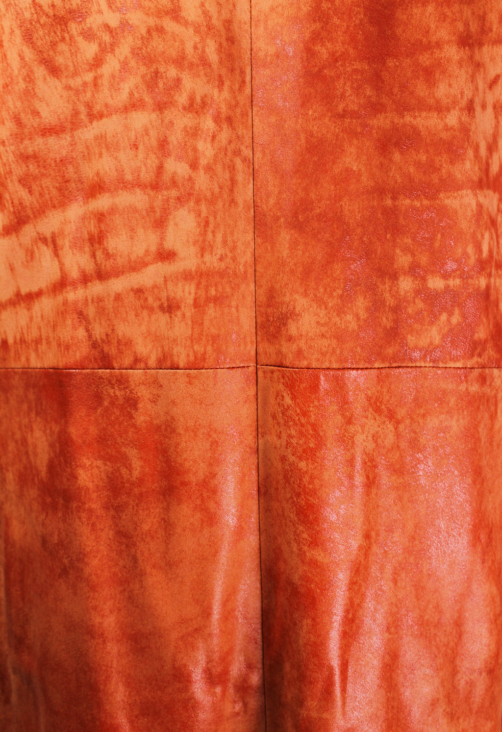 ISSEY MIYAKE MEN FW 2006 ORANGE DYED LEATHER JACKET