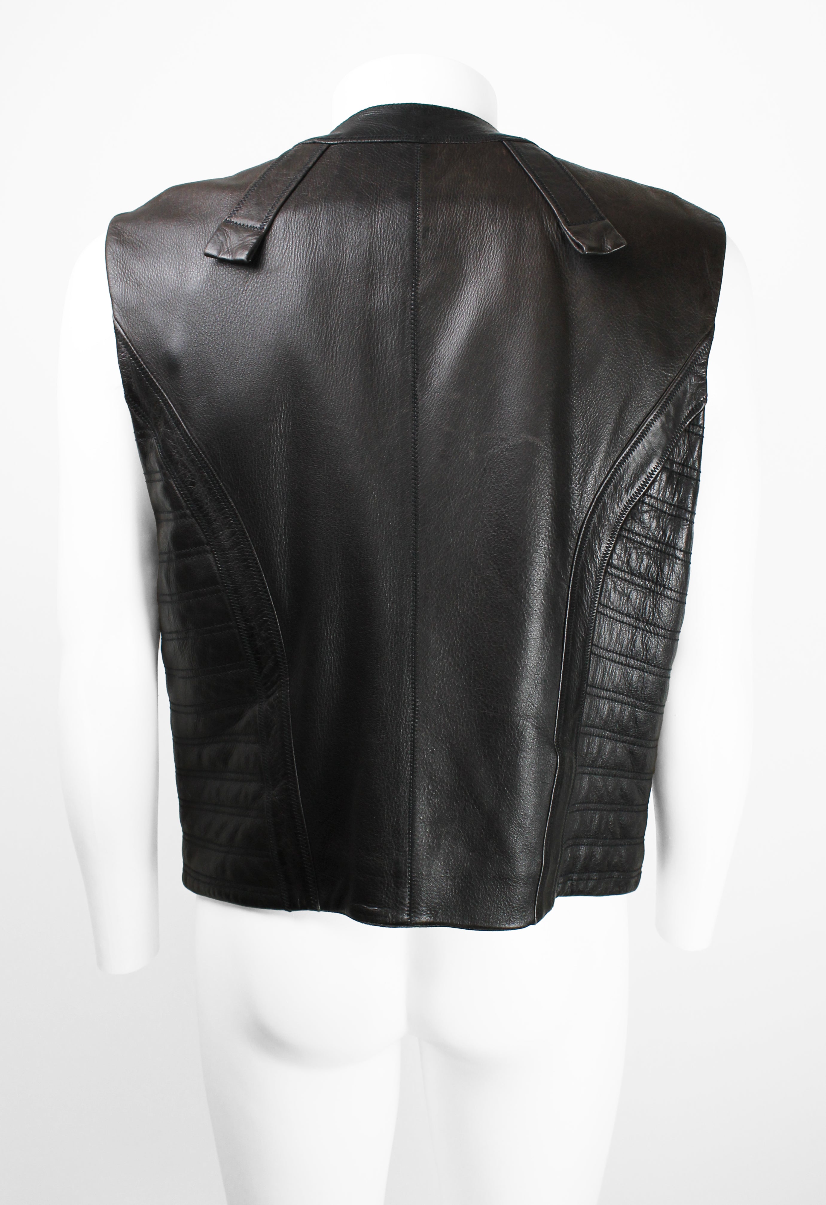 ISSEY MIYAKE MEN FW 1993 LEATHER BIKER VEST