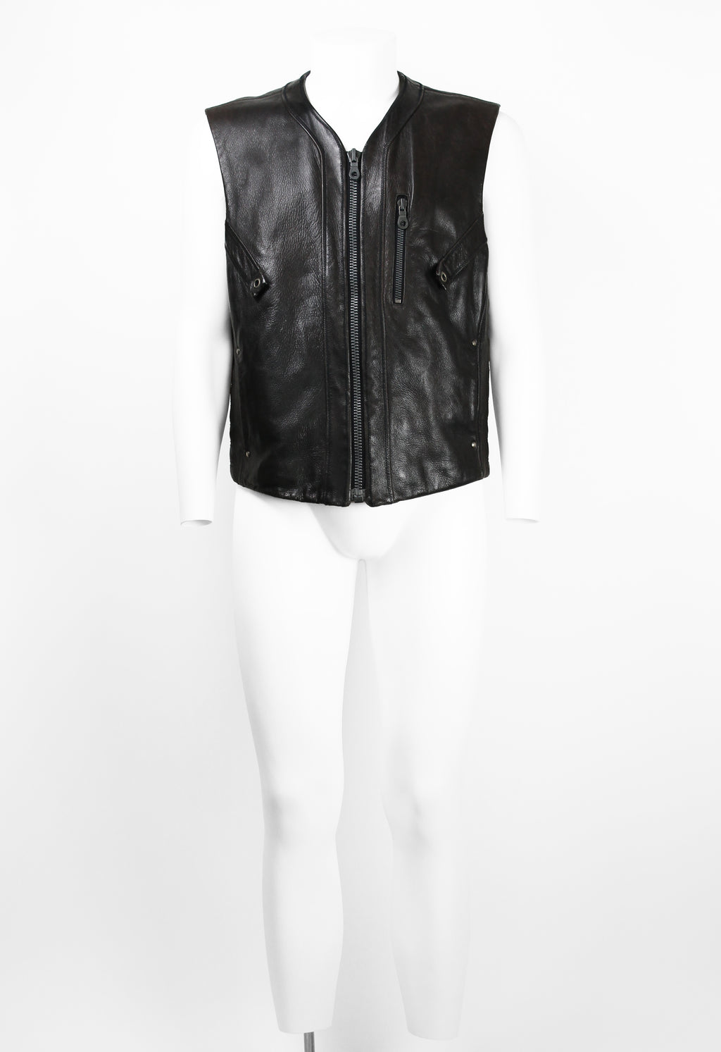ISSEY MIYAKE MEN FW 1993 LEATHER BIKER VEST