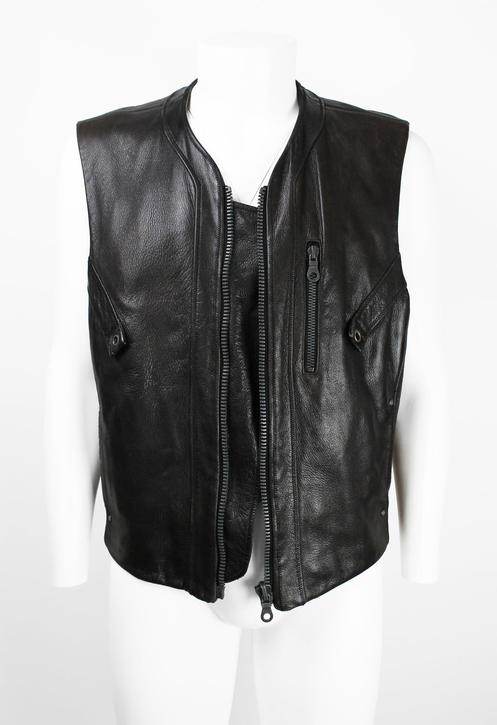 ISSEY MIYAKE MEN FW 1993 LEATHER BIKER VEST