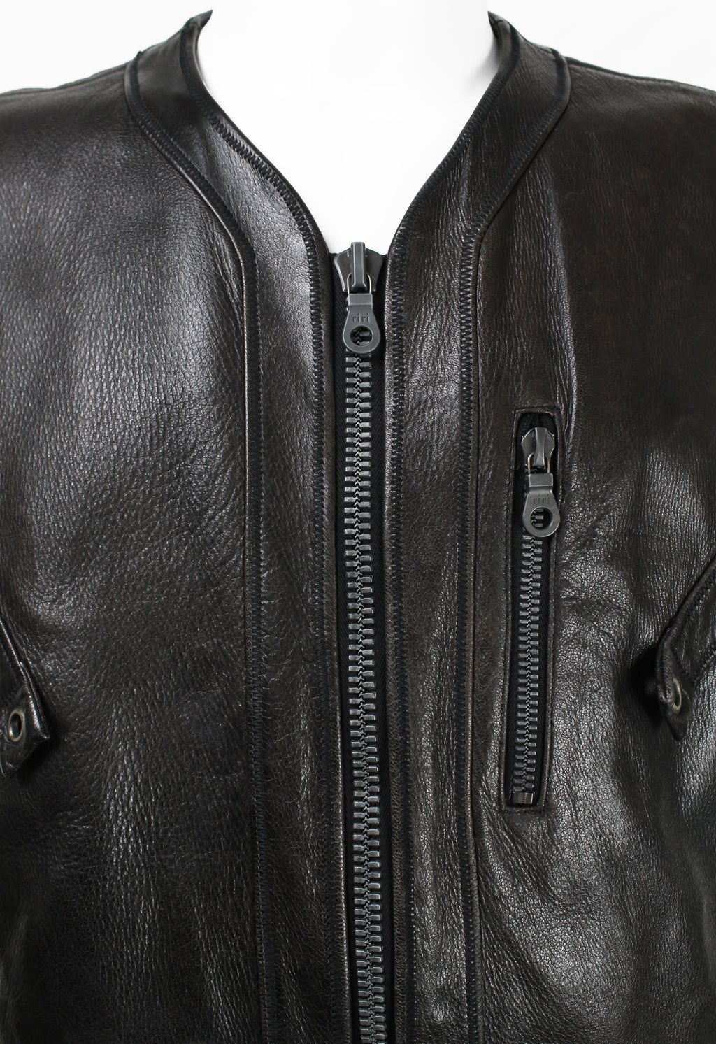 ISSEY MIYAKE MEN FW 1993 LEATHER BIKER VEST