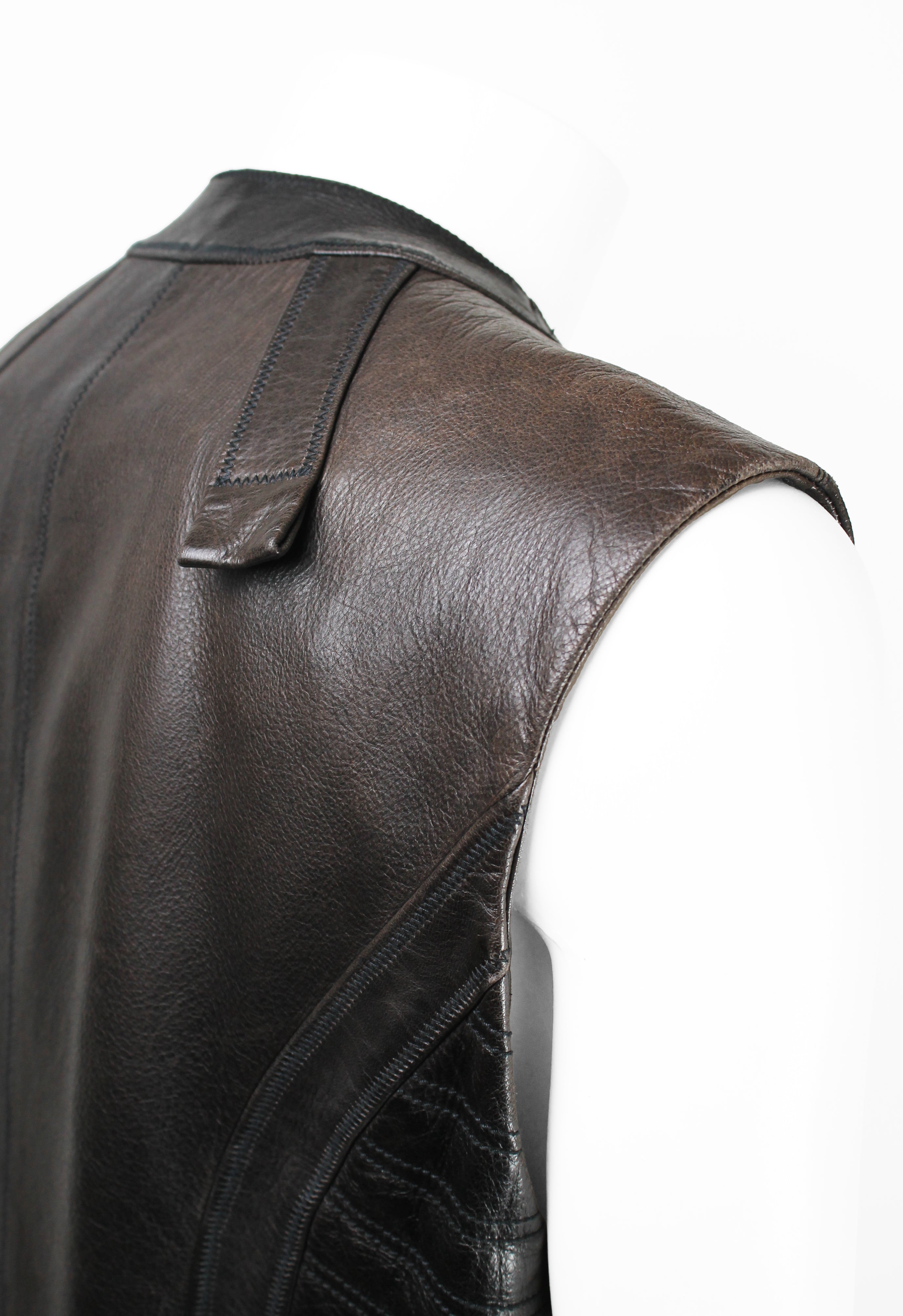 ISSEY MIYAKE MEN FW 1993 LEATHER BIKER VEST