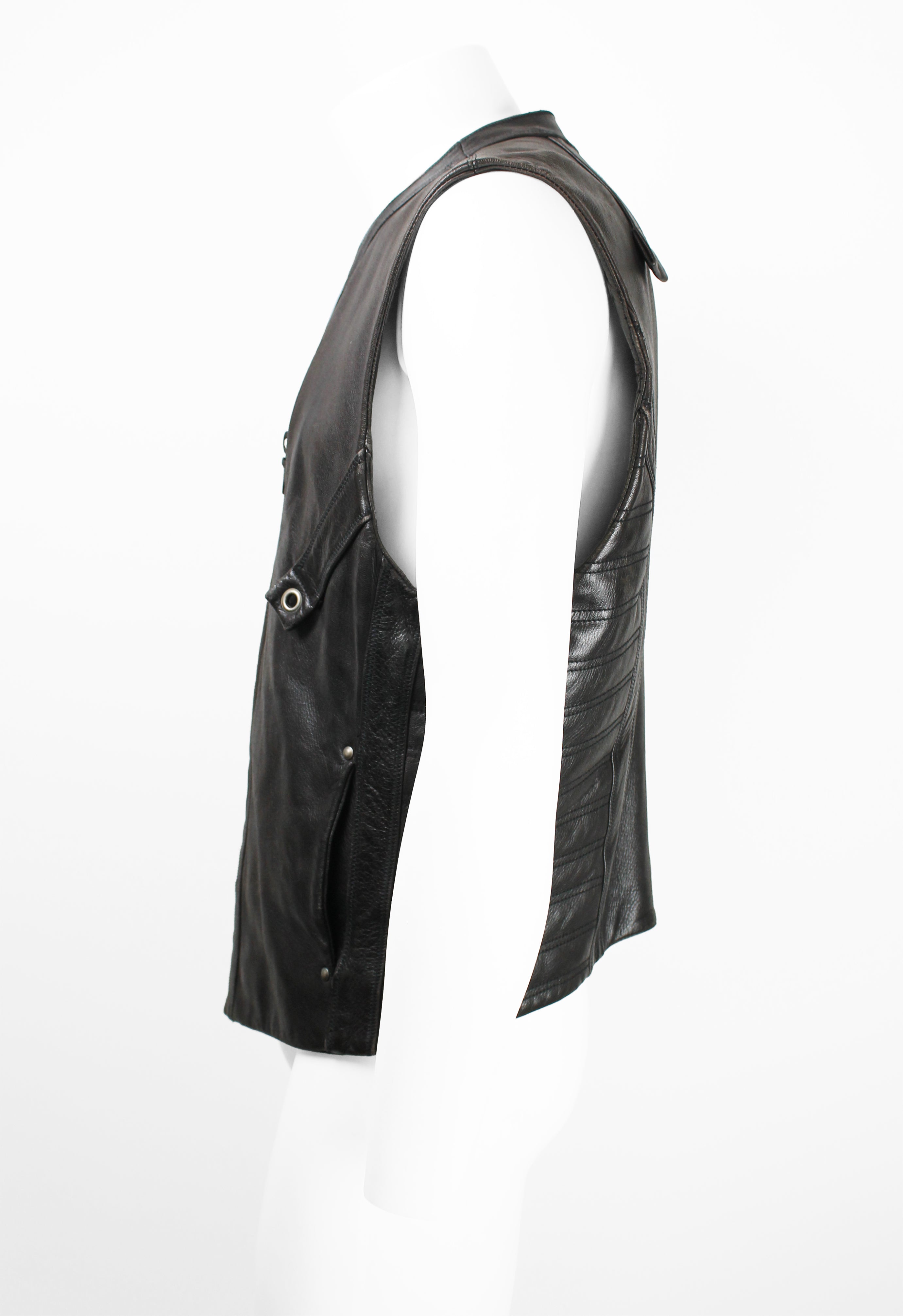 ISSEY MIYAKE MEN FW 1993 LEATHER BIKER VEST