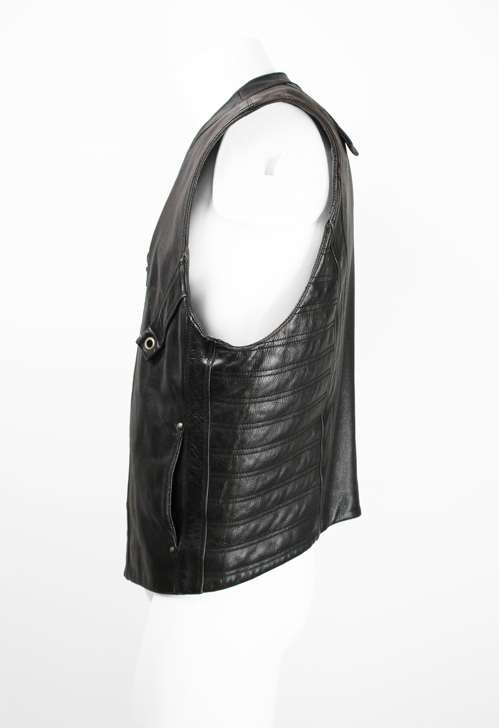 ISSEY MIYAKE MEN FW 1993 LEATHER BIKER VEST
